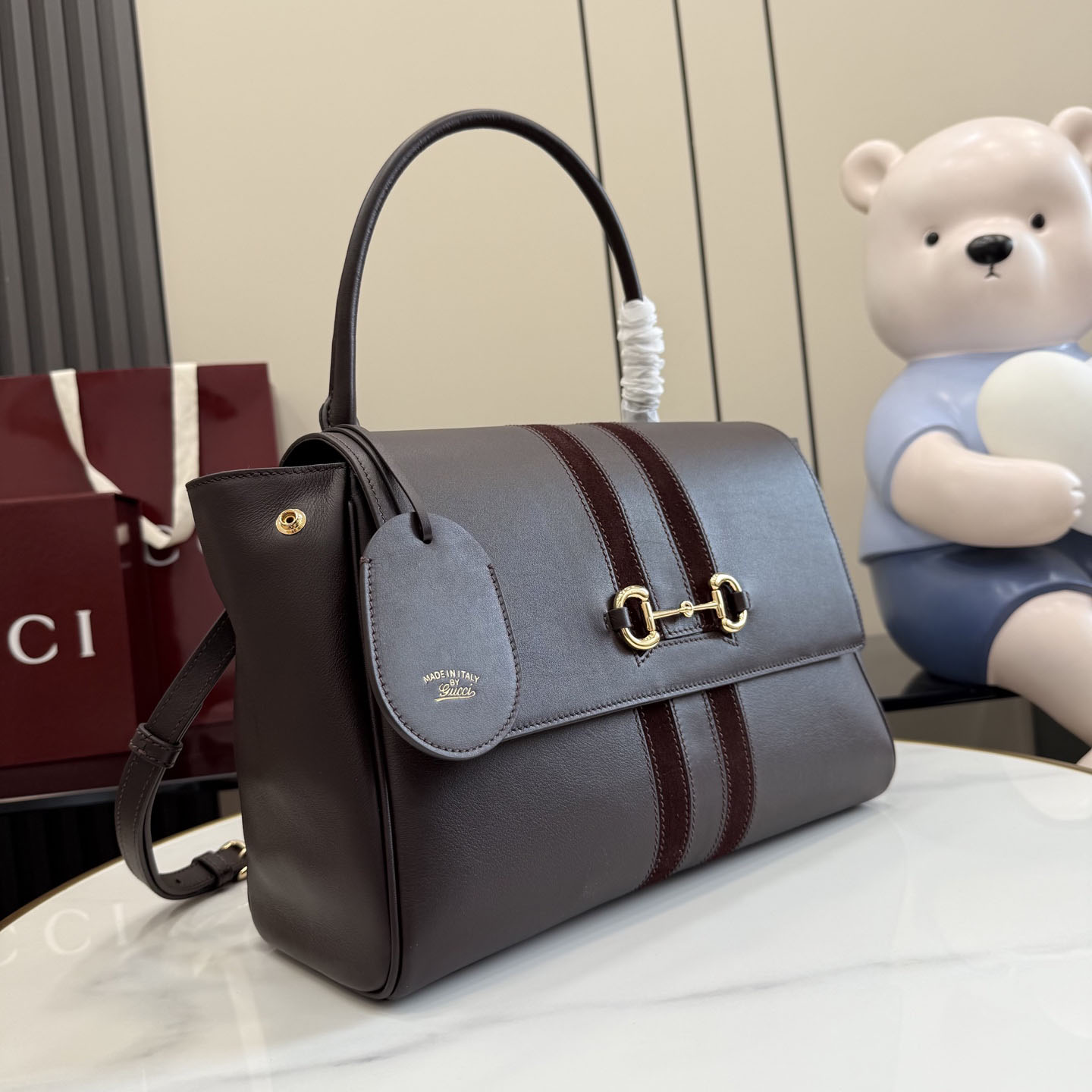 Gucci Paparazzo Medium Top Handle Bag 875018 - DesignerGu