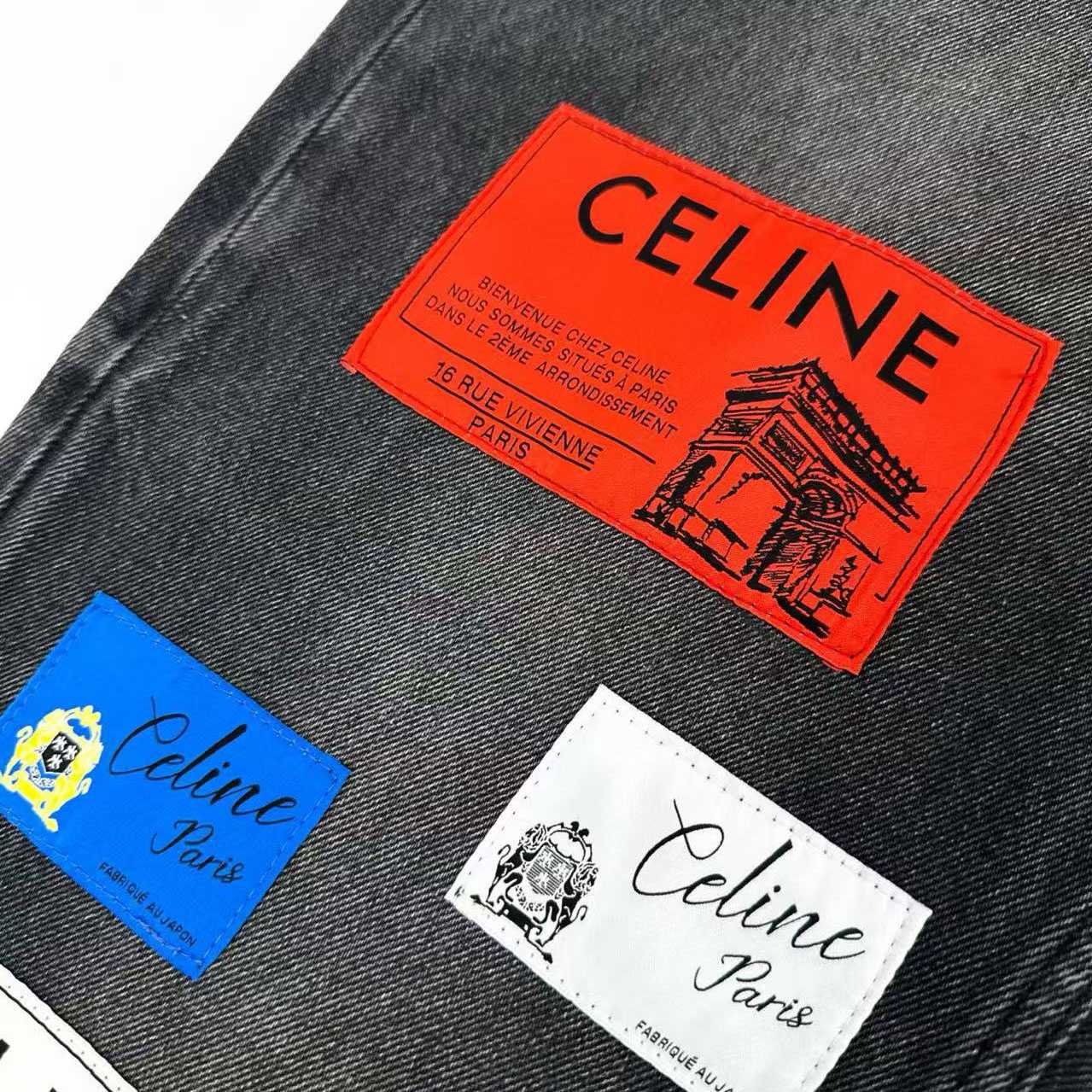 CELINE Boyfriend Jeans 'Max Black Wash' - DesignerGu