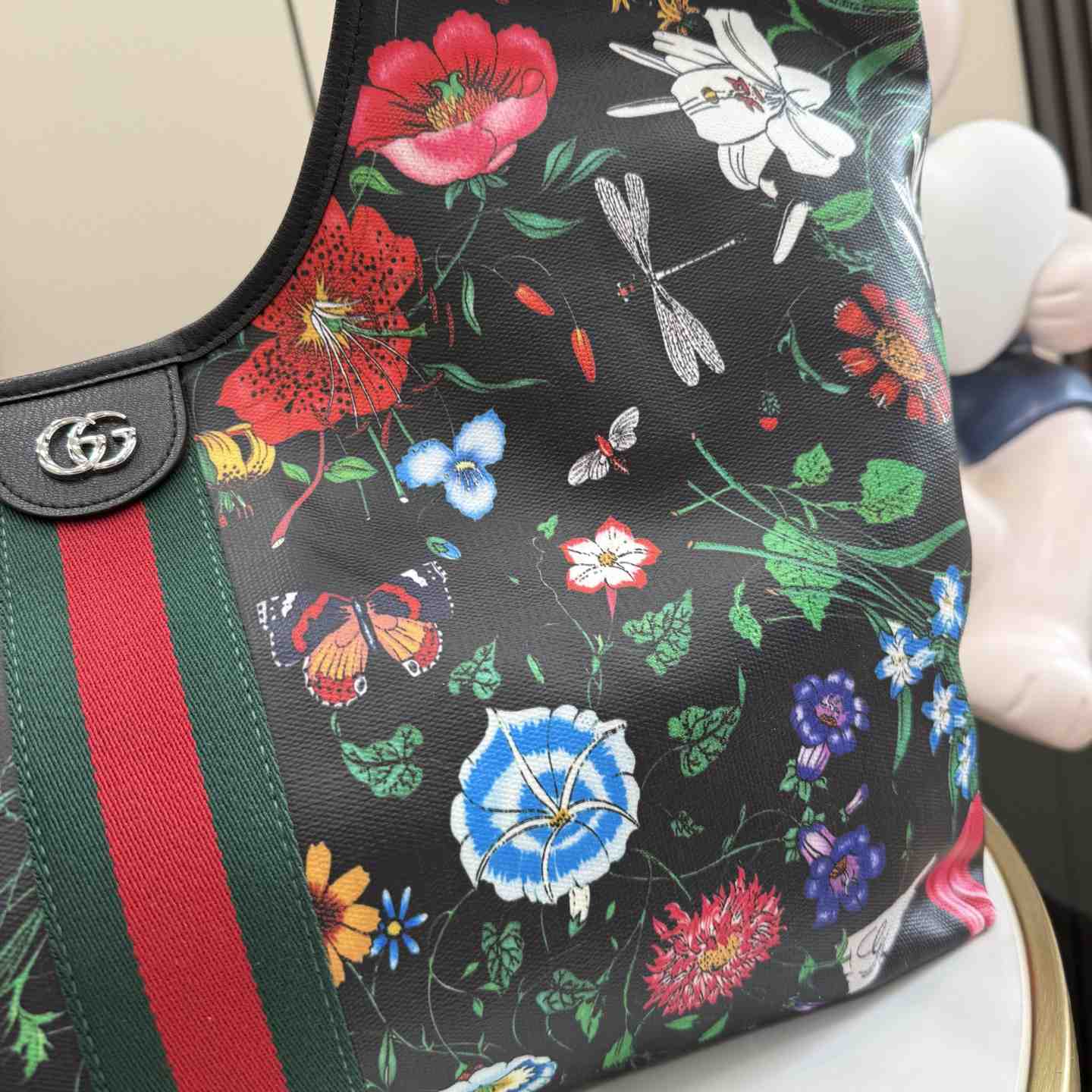 Gucci Giglio Flora Large Tote Bag 853971 - DesignerGu