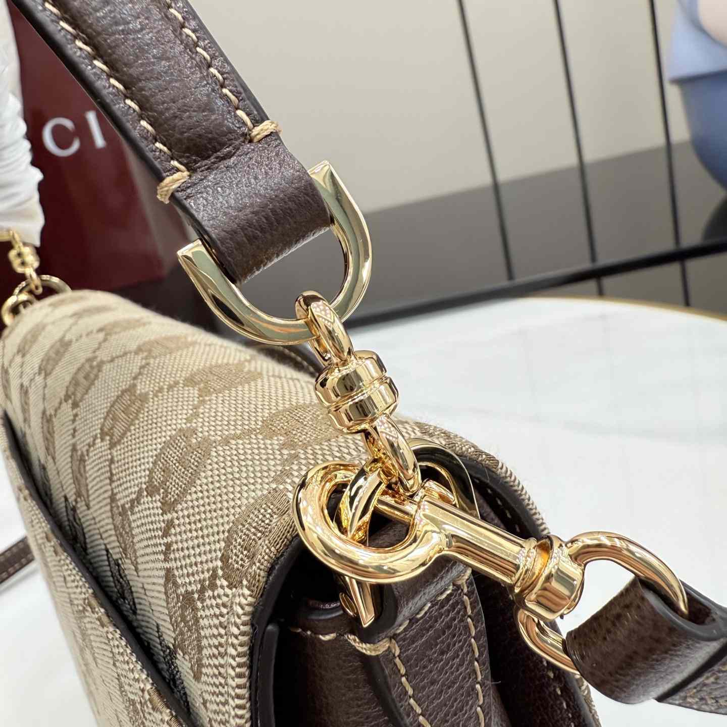 Gucci Horsebit Duomo Small Top Handle Bag A006O9 - DesignerGu