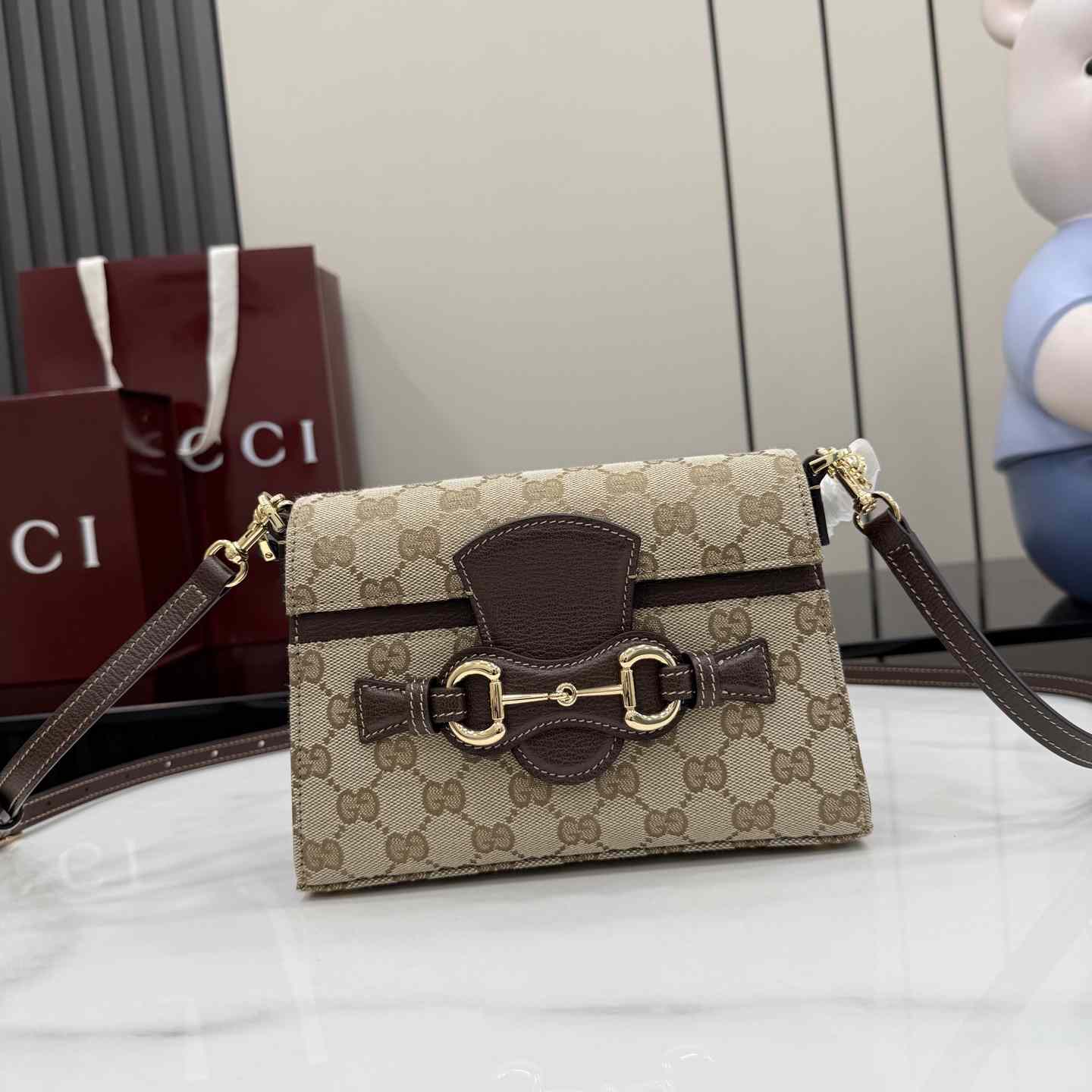 Gucci Horsebit Duomo Small Top Handle Bag A006O9 - DesignerGu