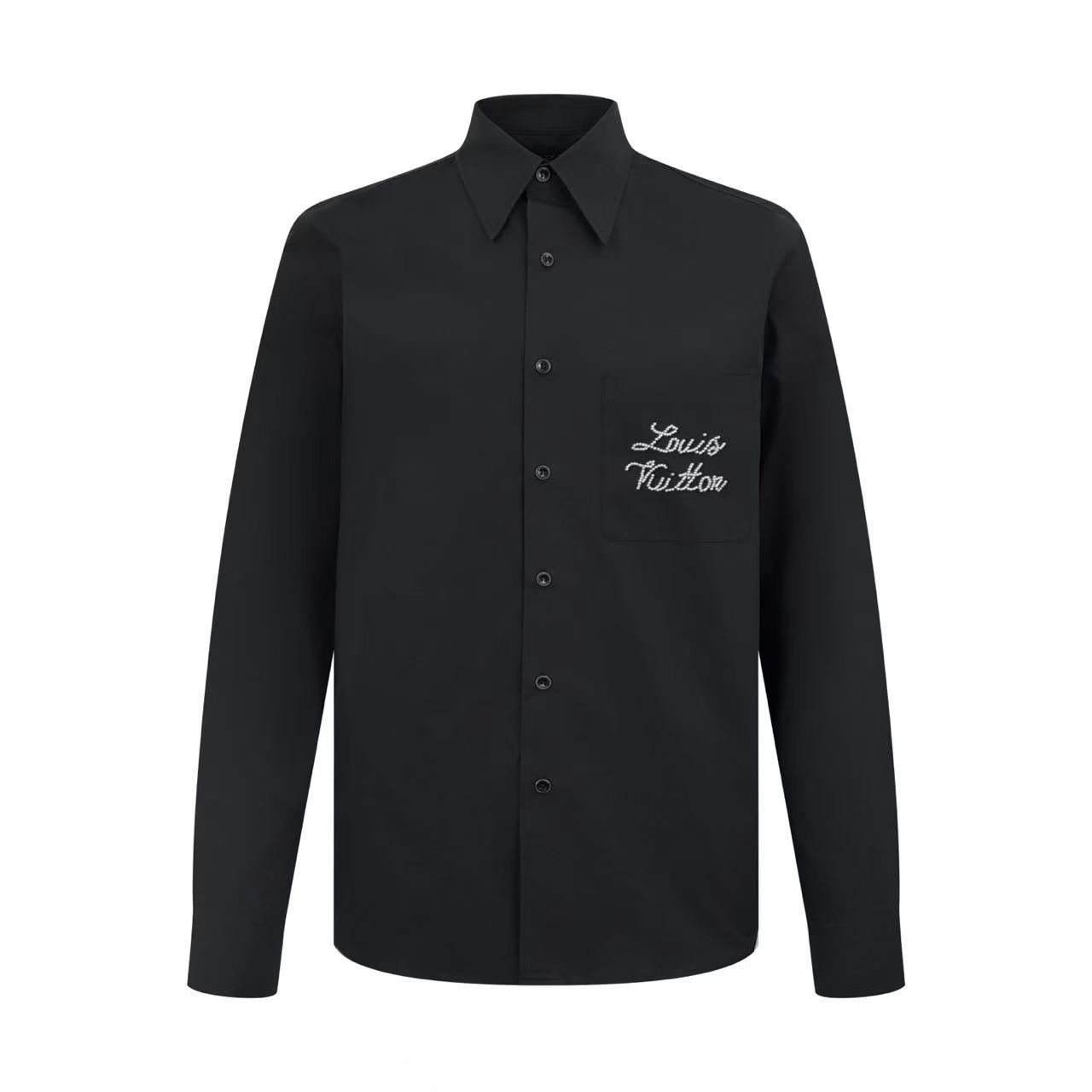 Louis Vuitton Embroidered Signature Long-Sleeved Shirt - DesignerGu