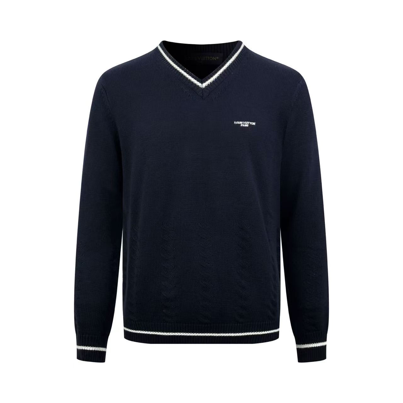 Louis Vuitton Silk Blend Cable V-Neck Pullover 1AK701 - DesignerGu