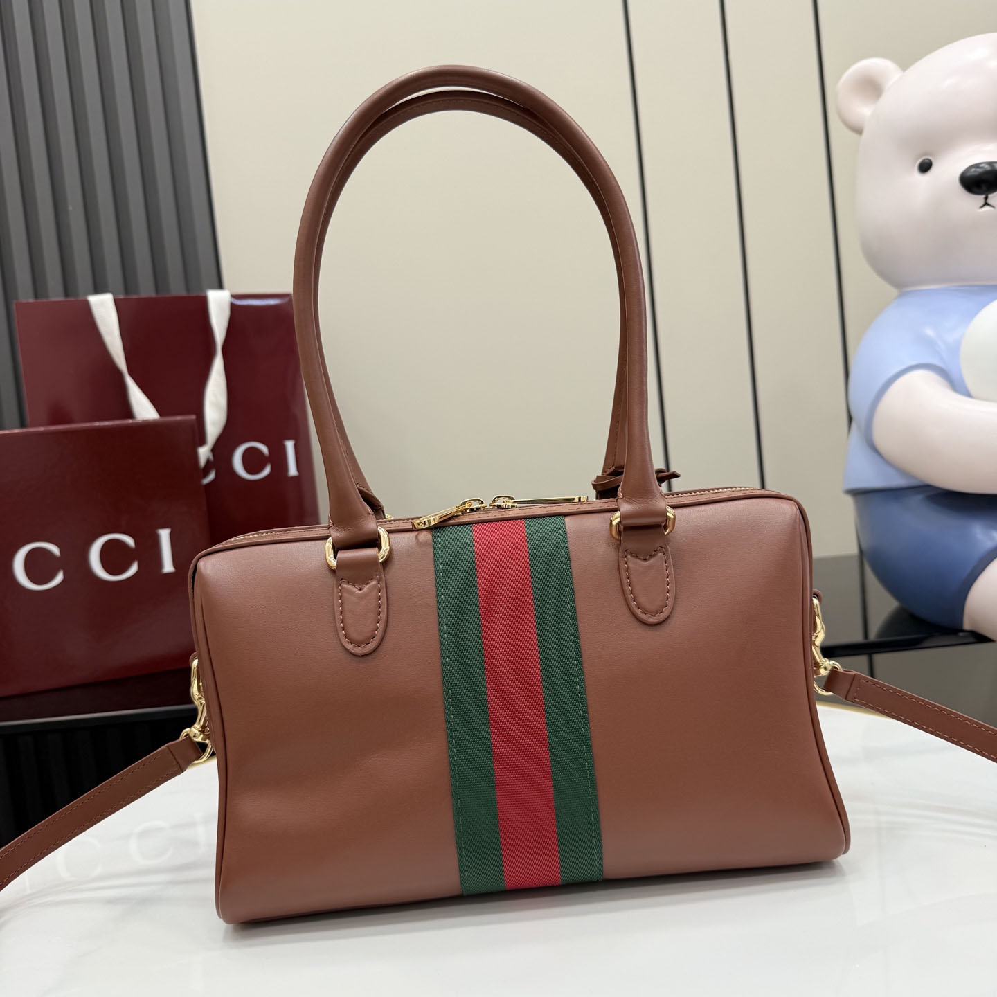 Gucci Borsetto Medium Boston Bag 866732 - DesignerGu