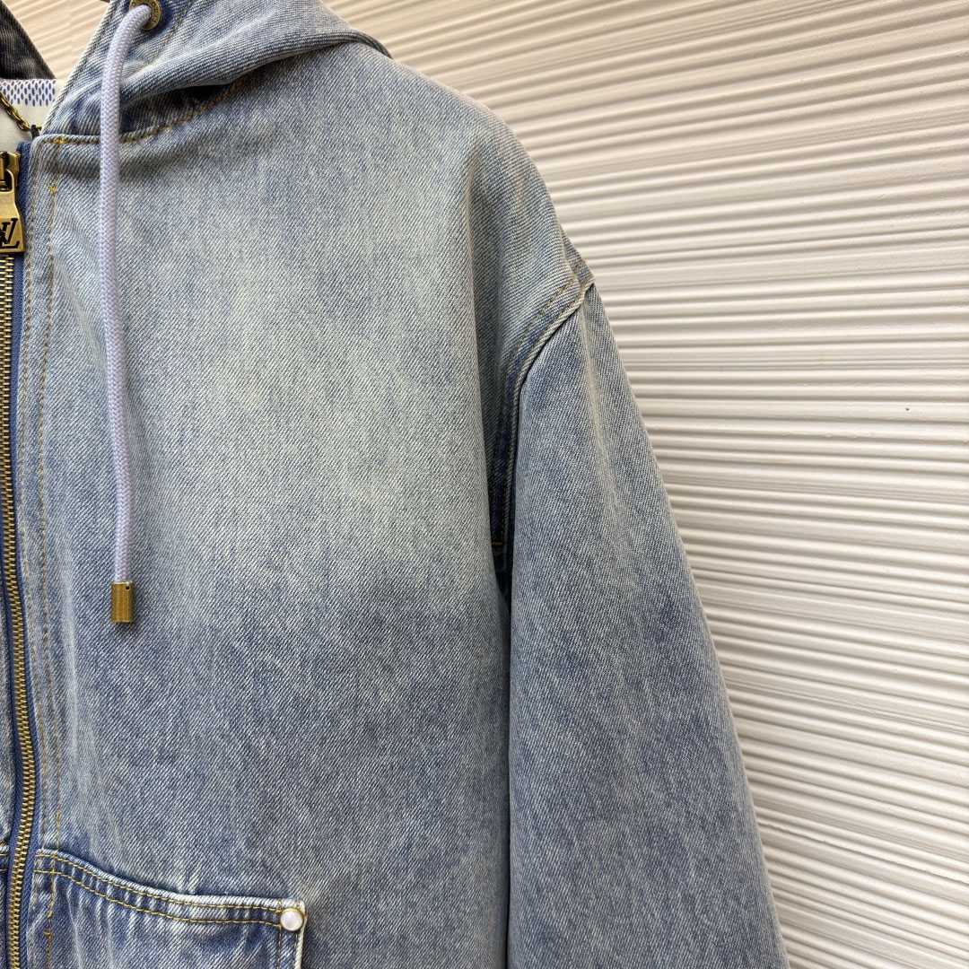 Louis Vuitton Hooded Workwear Denim Blouson 1AJBAR - DesignerGu