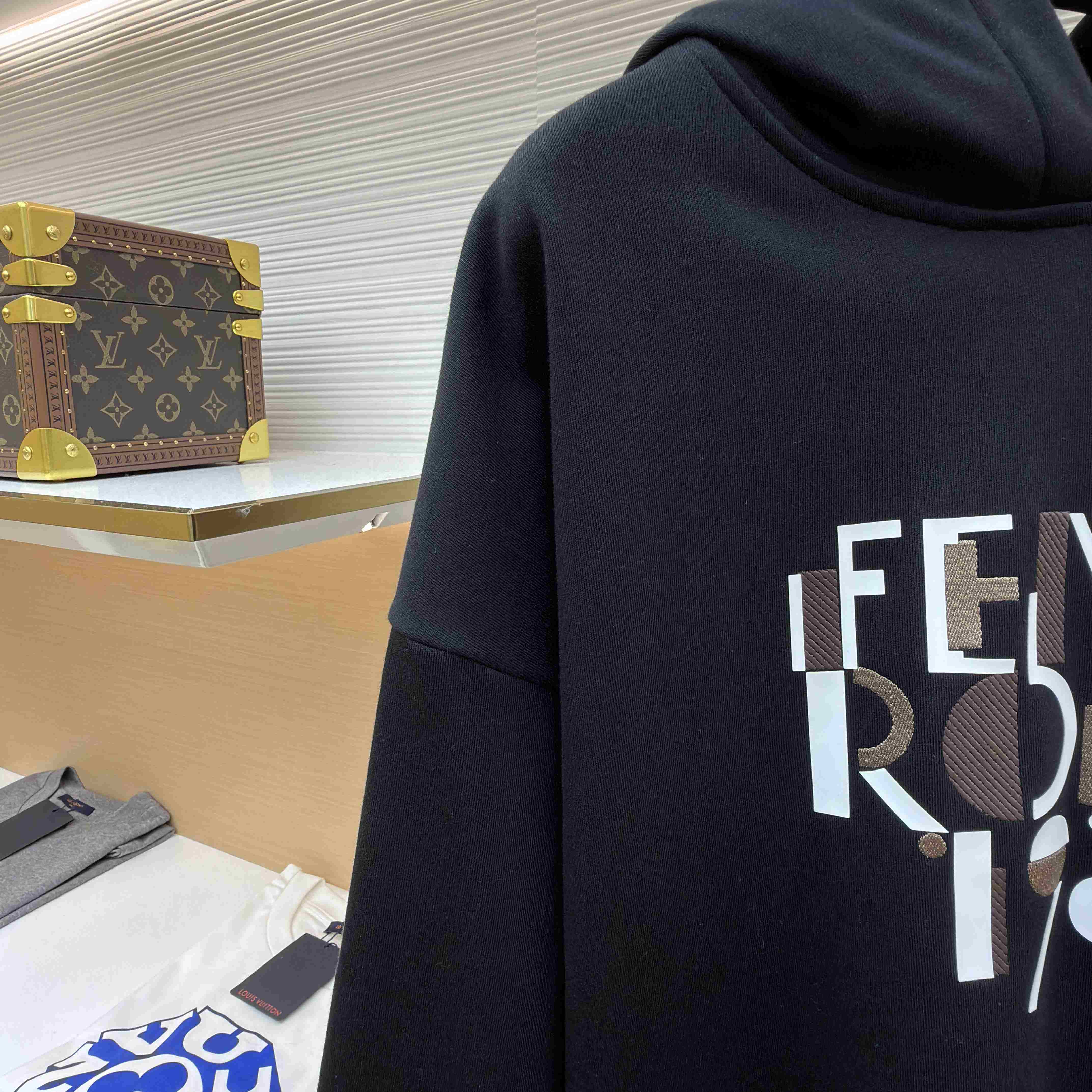 Fendi Logo-Print Hoodie - DesignerGu