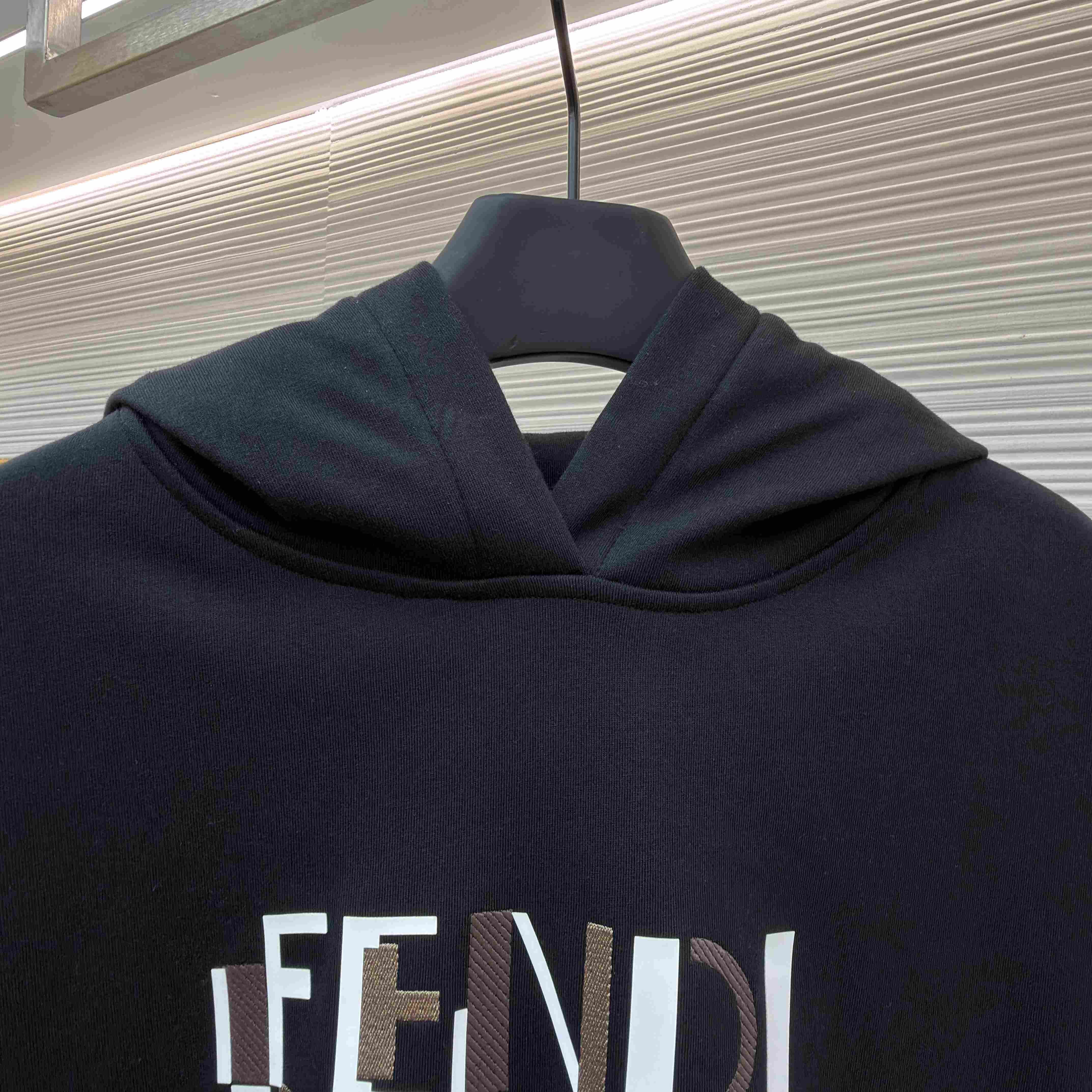 Fendi Logo-Print Hoodie - DesignerGu