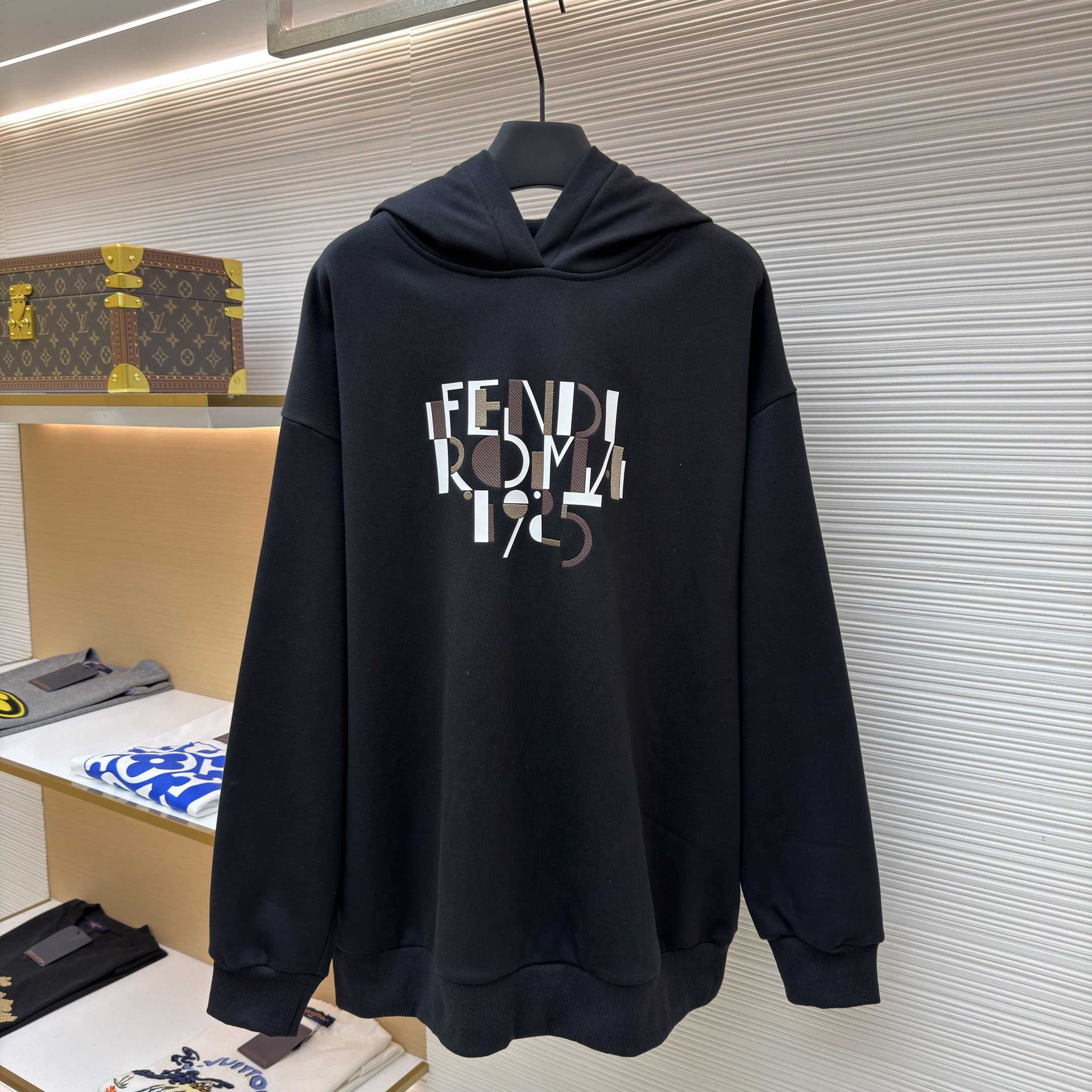 Fendi Logo-Print Hoodie - DesignerGu