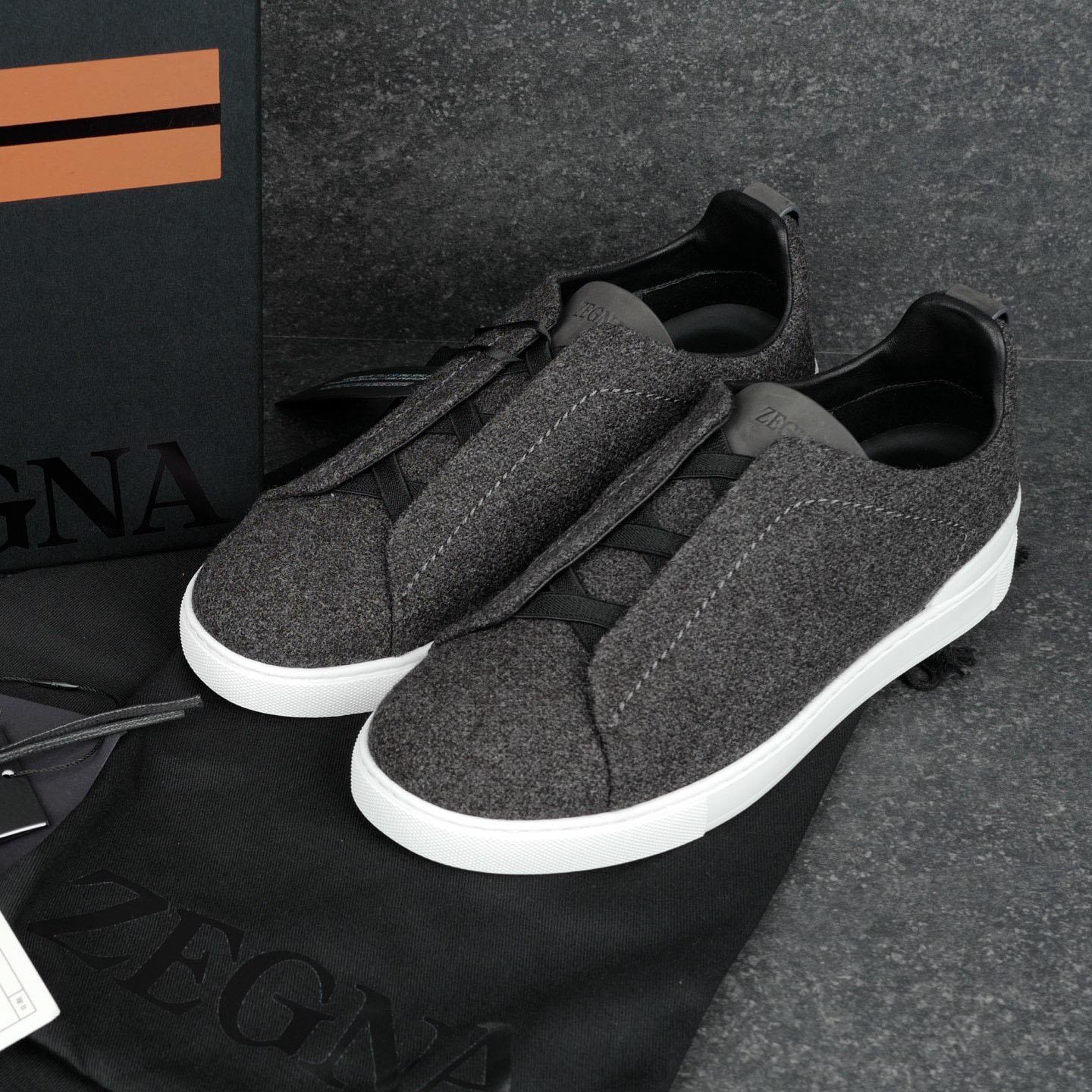 ZEGNA  Triple Stitch™ Oasi Cashmere Sneakers - DesignerGu