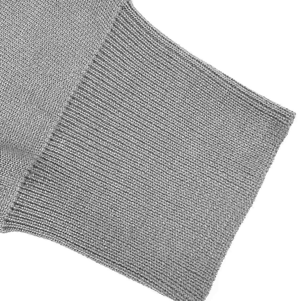 AMI Paris Grey Wool Shirt Collar Ami De Coeur Cardigan - DesignerGu