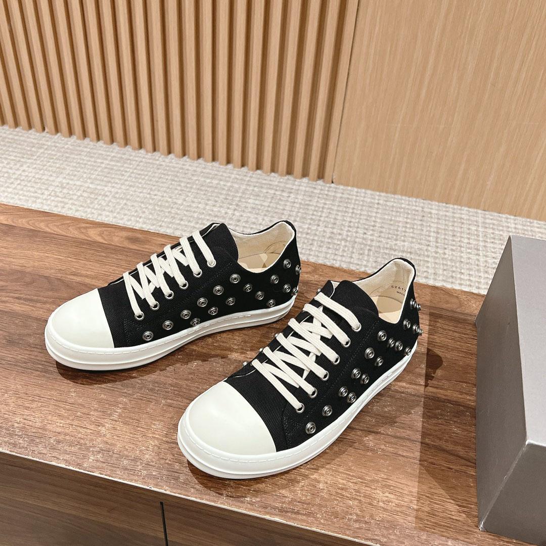 Rick Owens DRKSHDW Luxor Low 'Male Snaps - Black' - DesignerGu