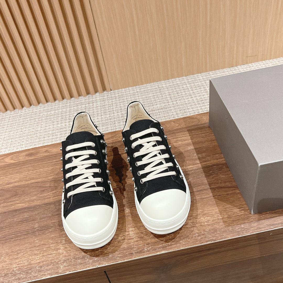 Rick Owens DRKSHDW Luxor Low 'Male Snaps - Black' - DesignerGu