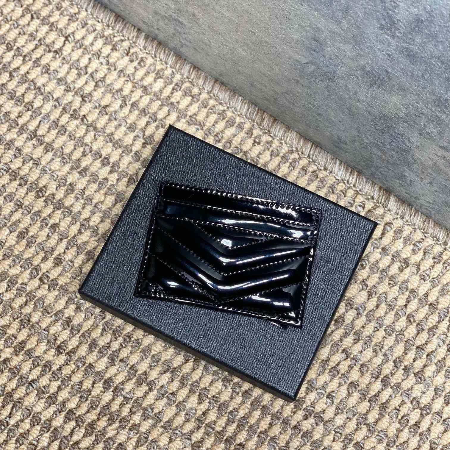 Saint Laurent Cassandre Card Case In Patent Leather - DesignerGu