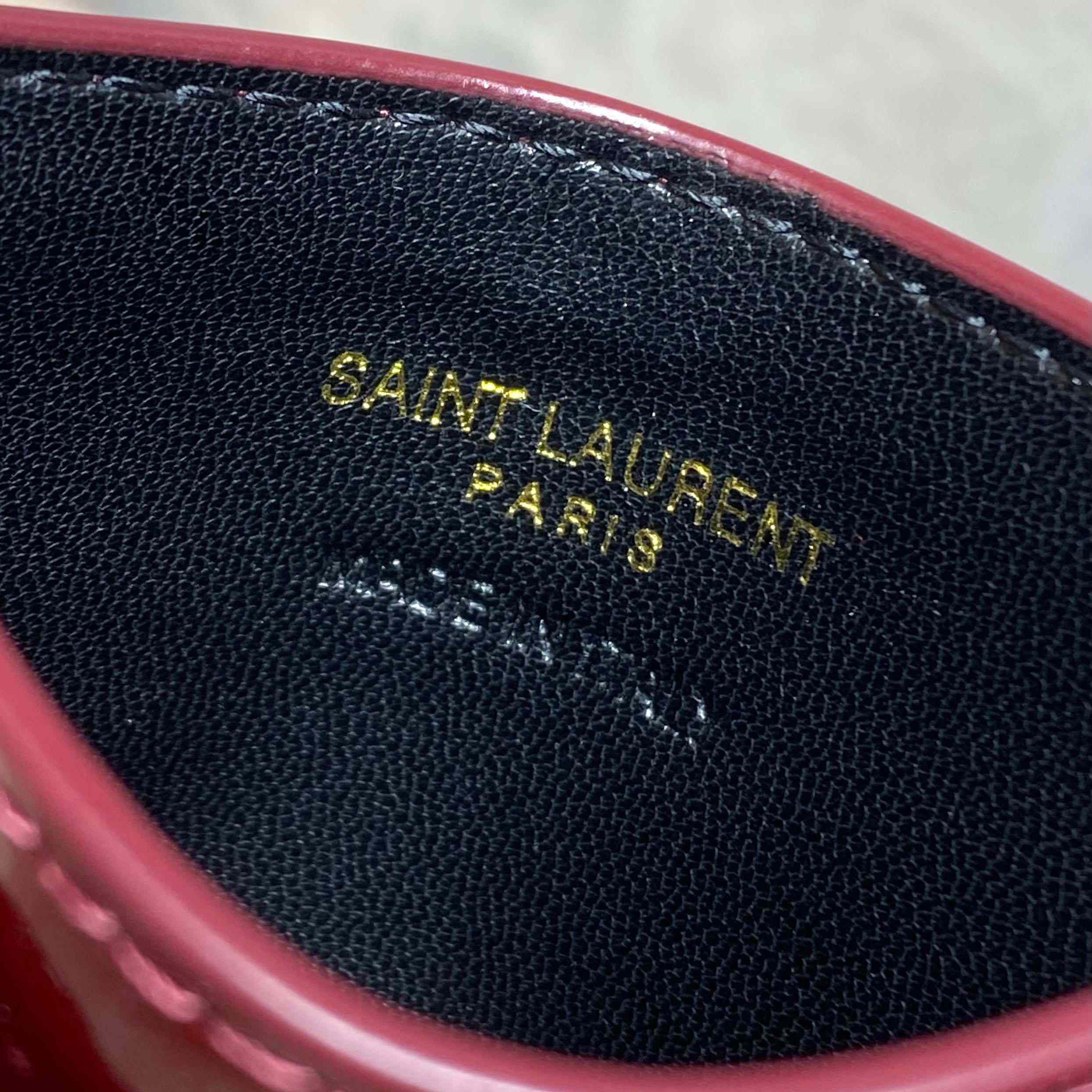 Saint Laurent Cassandre Card Case In Patent Leather - DesignerGu