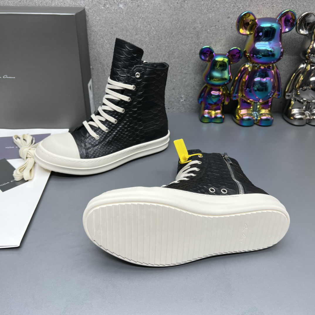 Rick Owens Sneaks 'Black Milk' - DesignerGu