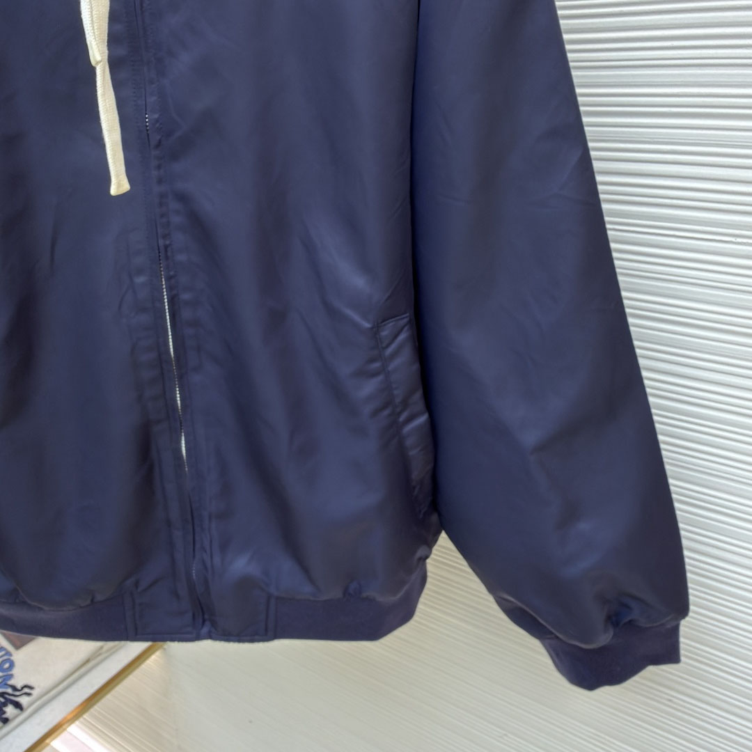 Miu Miu Technical Gazar And Fleece Bomber Jacket - DesignerGu