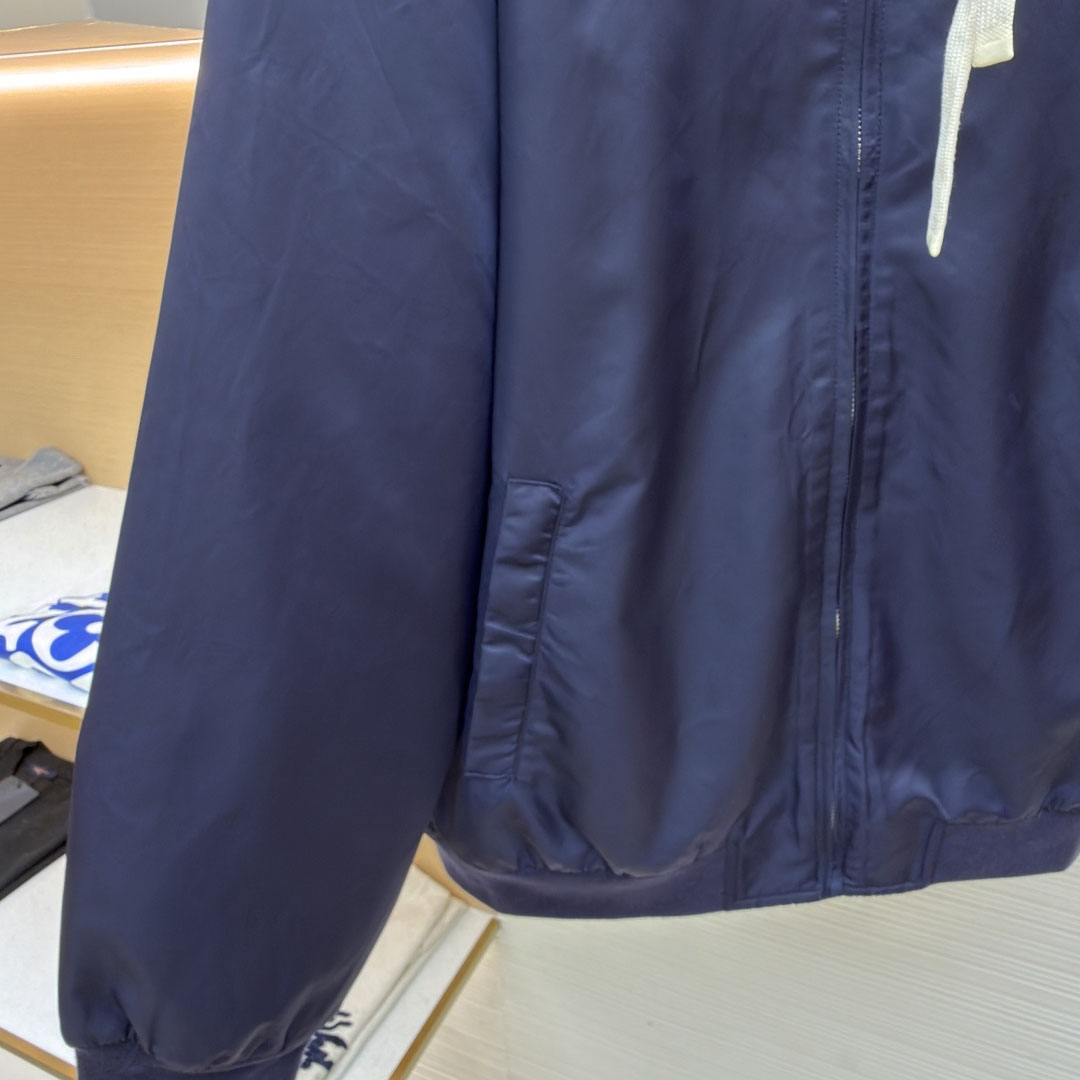 Miu Miu Technical Gazar And Fleece Bomber Jacket - DesignerGu