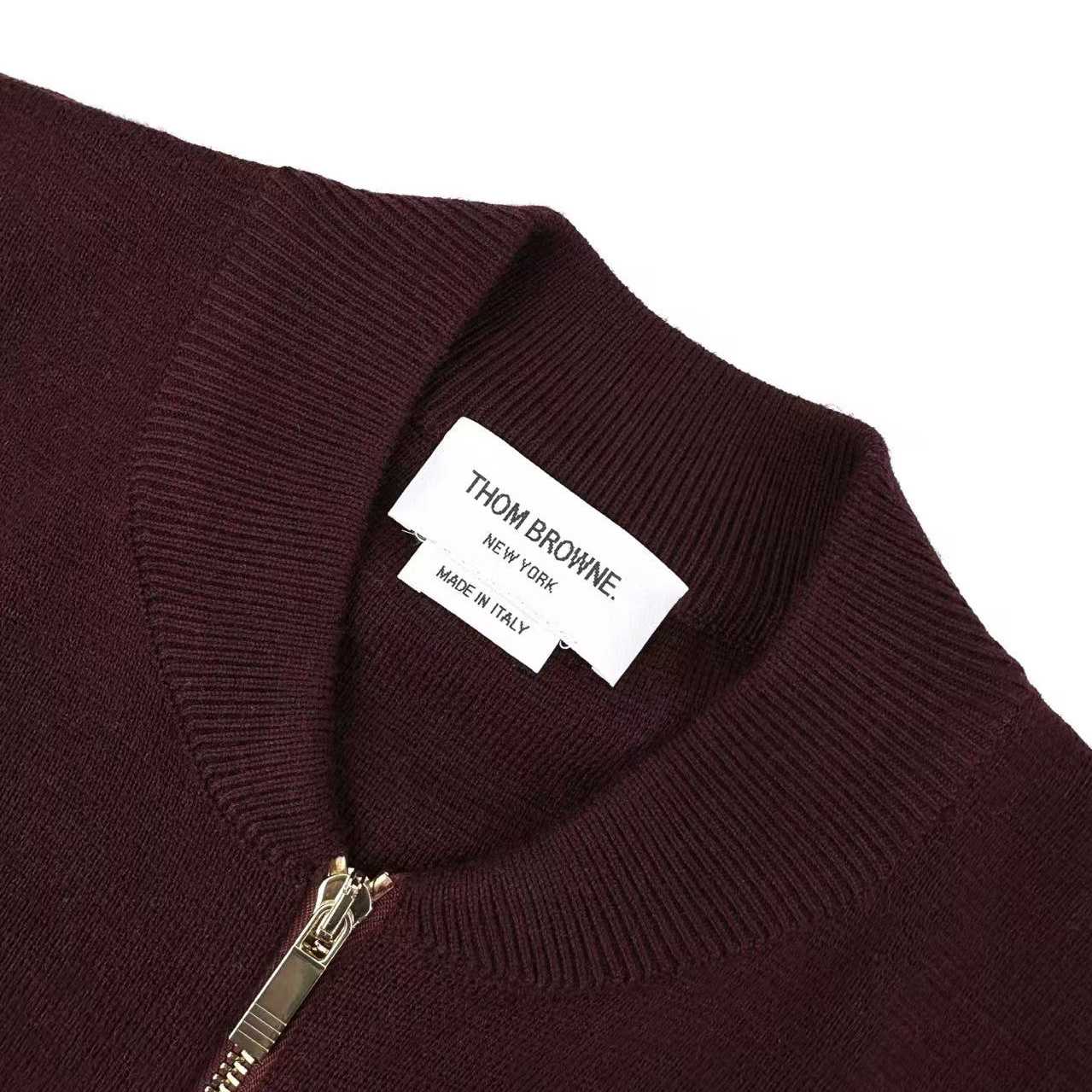 Thom Browne Ottoman Milano Stitch 4-Bar Bomber Jacket - DesignerGu
