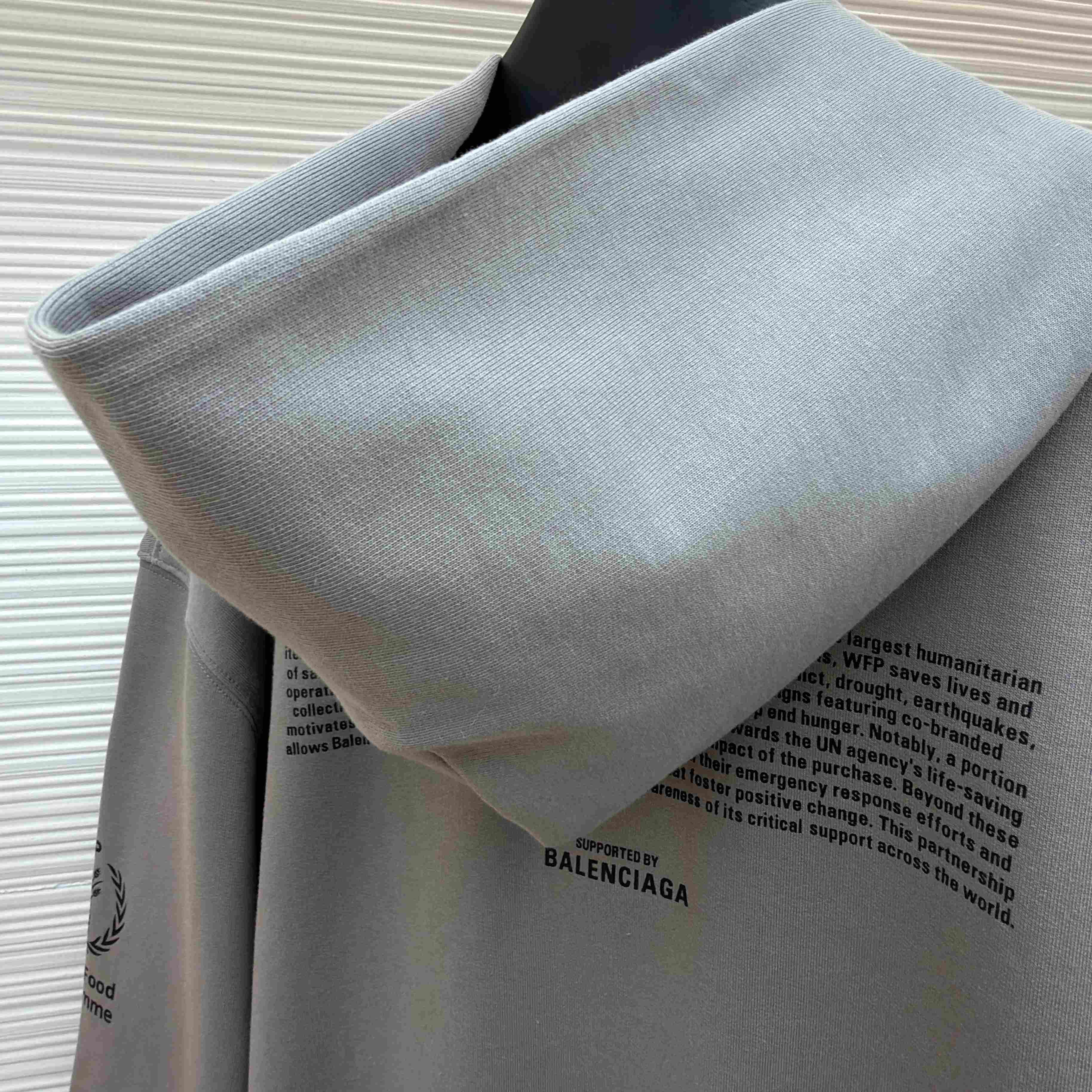 Balenciaga Wfp Regular Zip-up Hoodie In Balenciaga Grey - DesignerGu