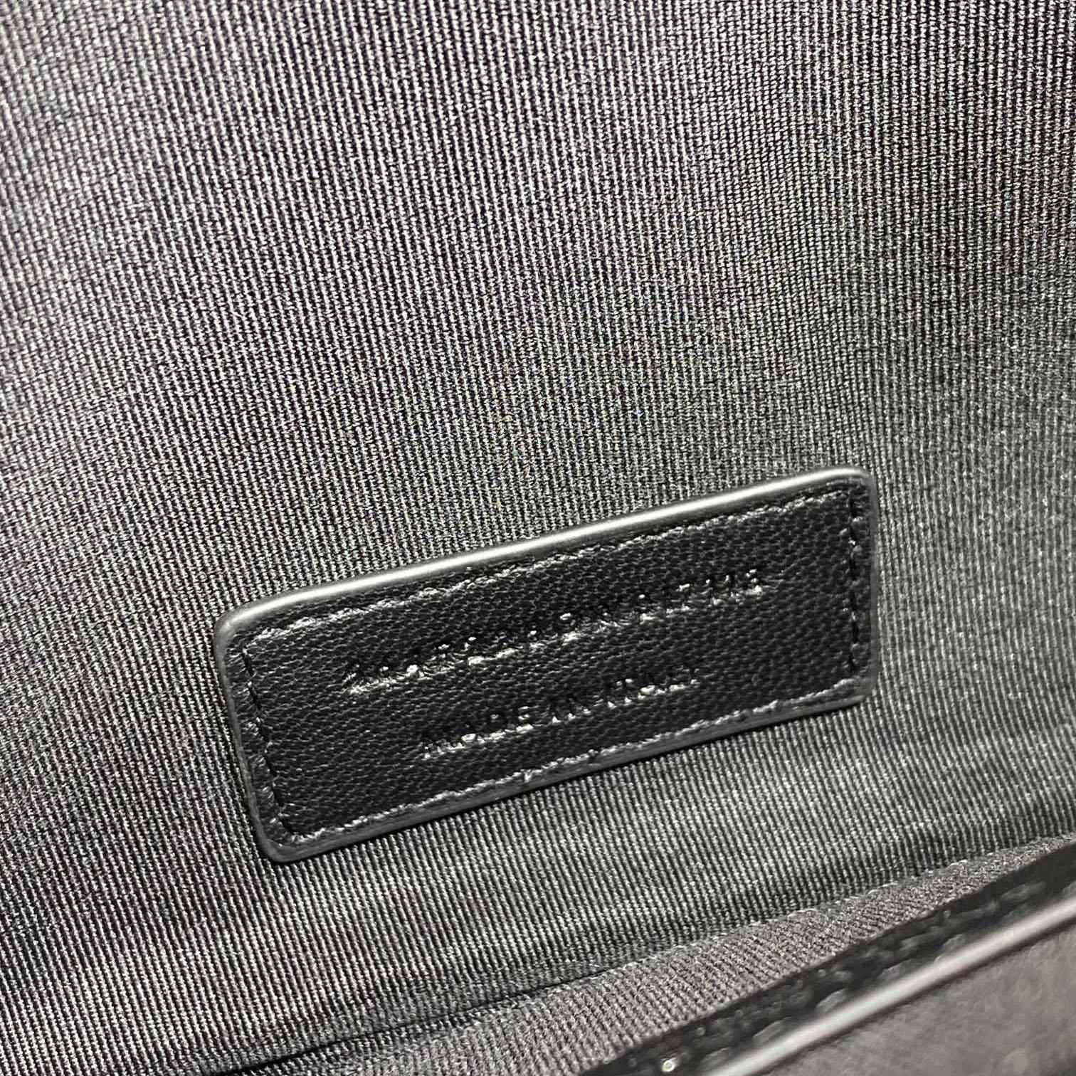 Saint Laurent Monogram Large Bill Pouch In Grained Leather - DesignerGu