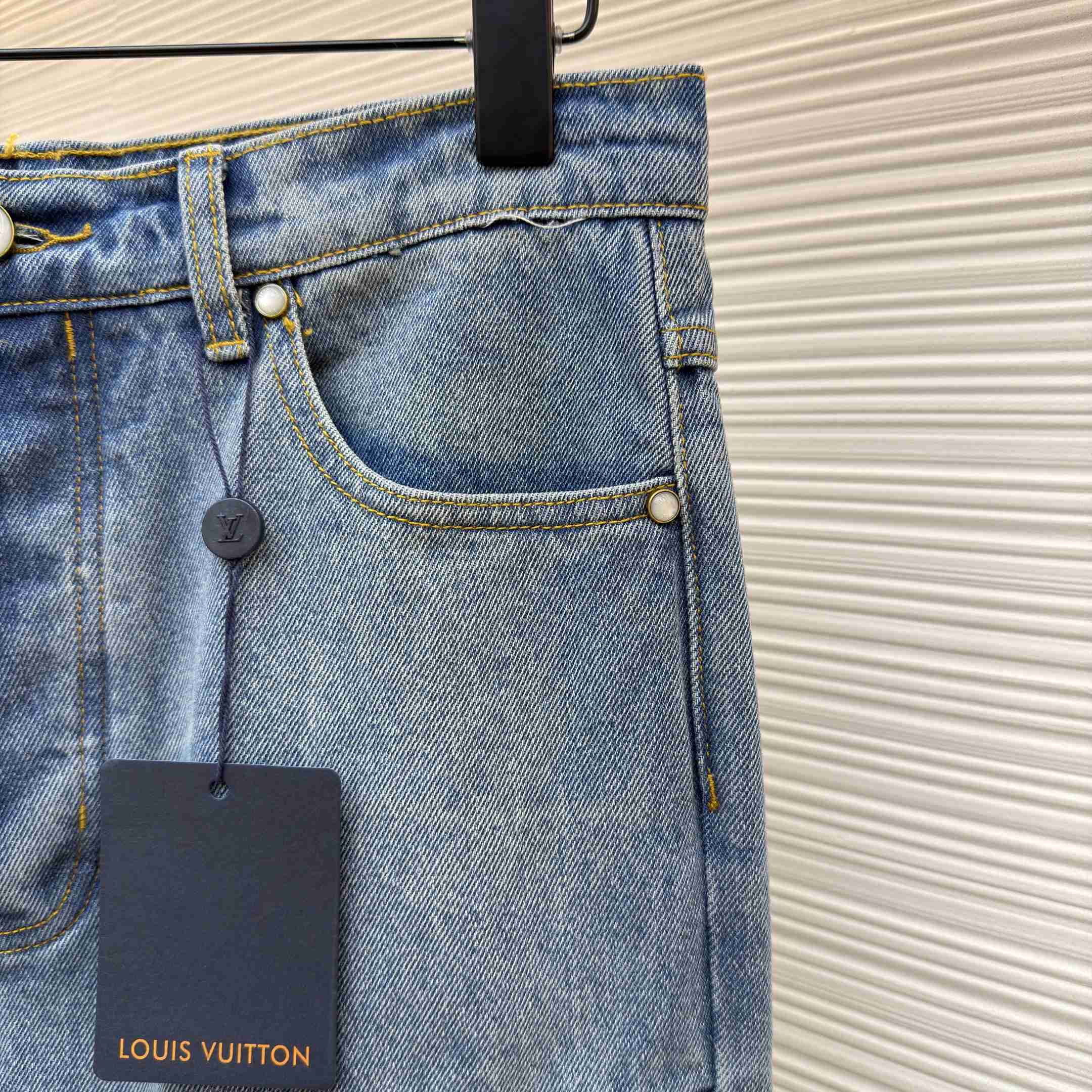 Louis Vuitton Denim Carpenter Pants 1AJBKK - DesignerGu