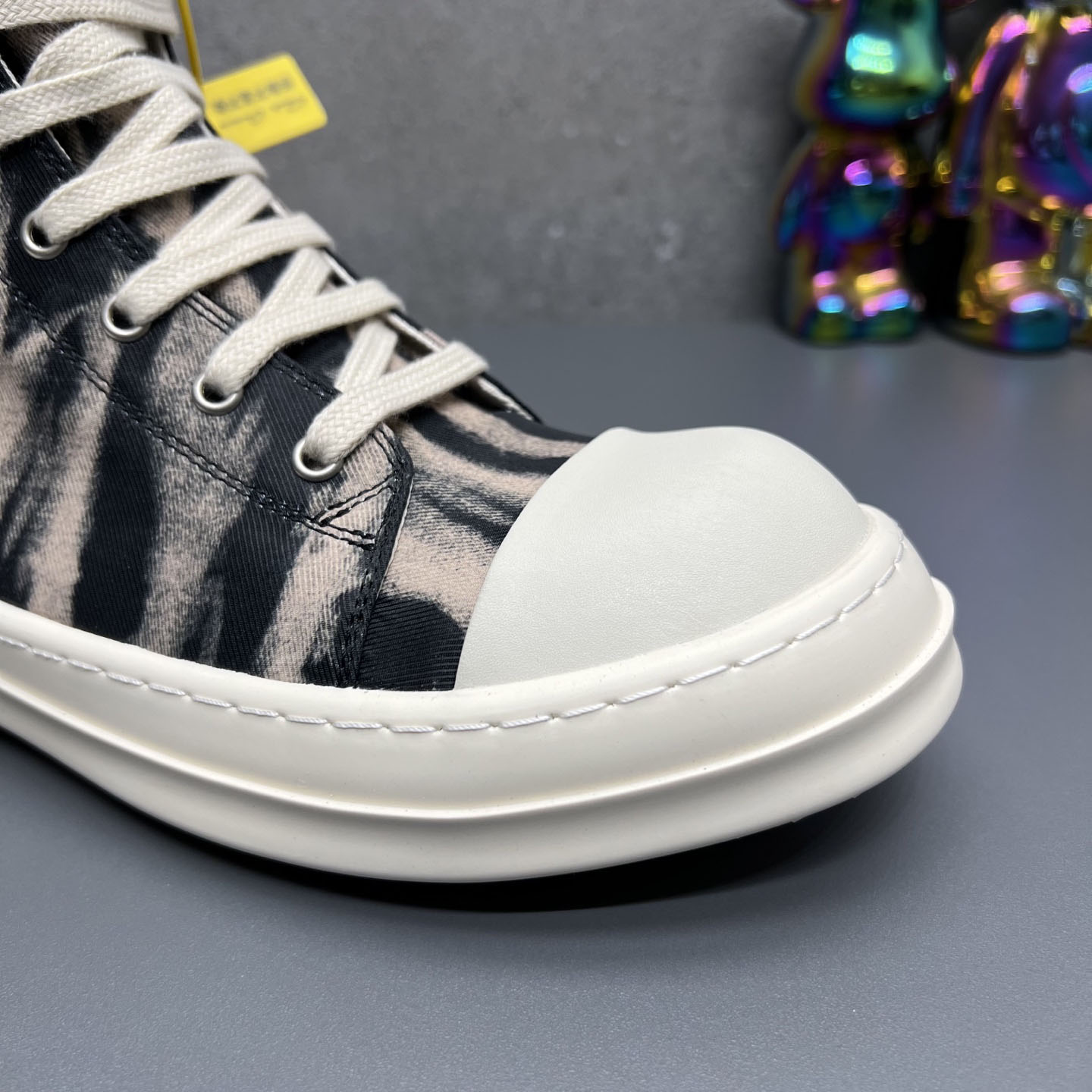 Rick Owens High Sneakers 'Black Terra Sun Denim' - DesignerGu