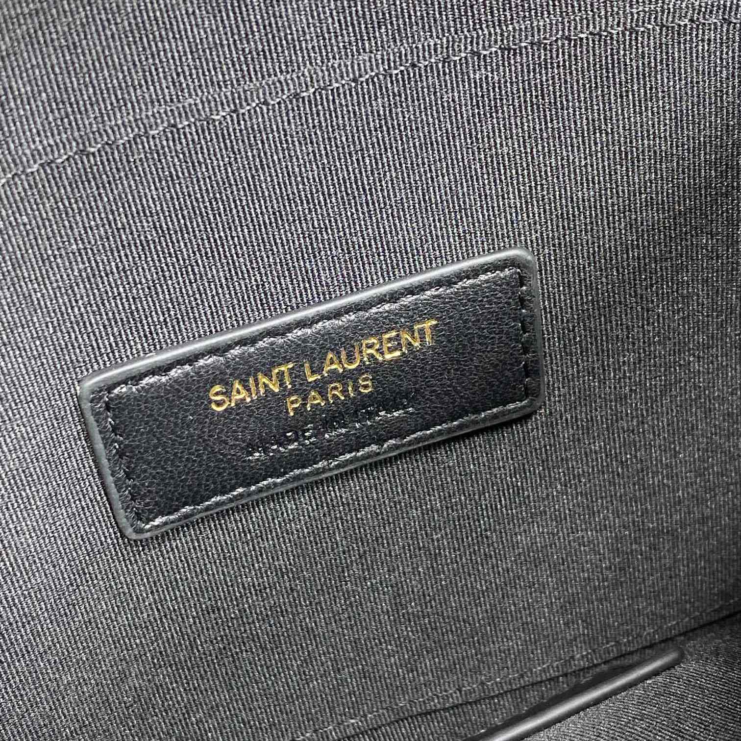 Saint Laurent Monogram Large Bill Pouch In Grained Leather - DesignerGu