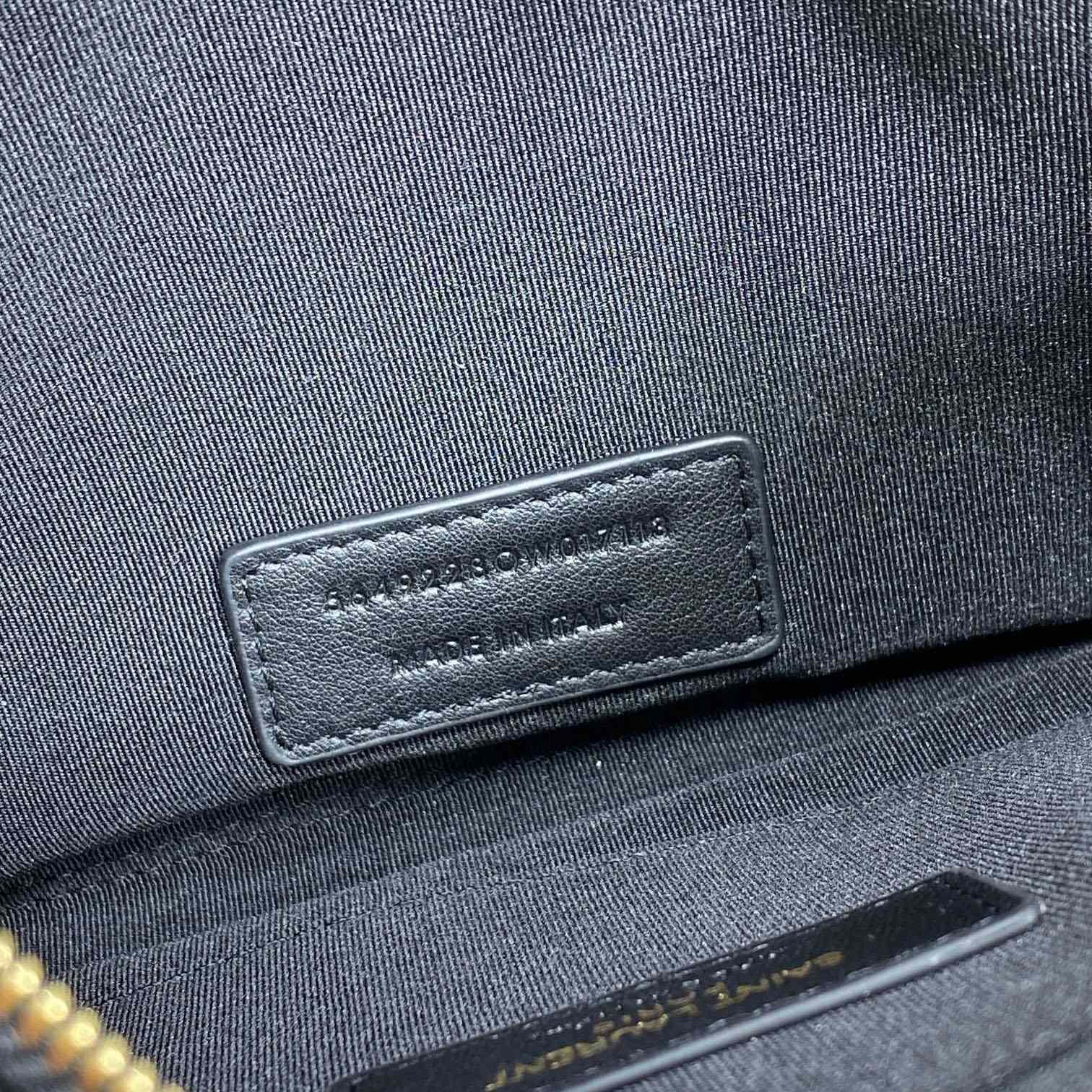 Saint Laurent Monogram Large Bill Pouch In Grained Leather - DesignerGu
