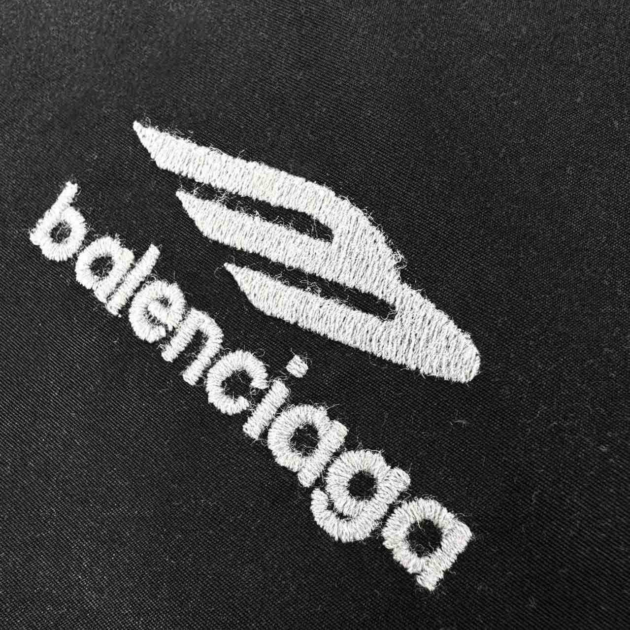 Balenciaga Stripe Tracksuit Jacket Large Fit In Black/grey - DesignerGu