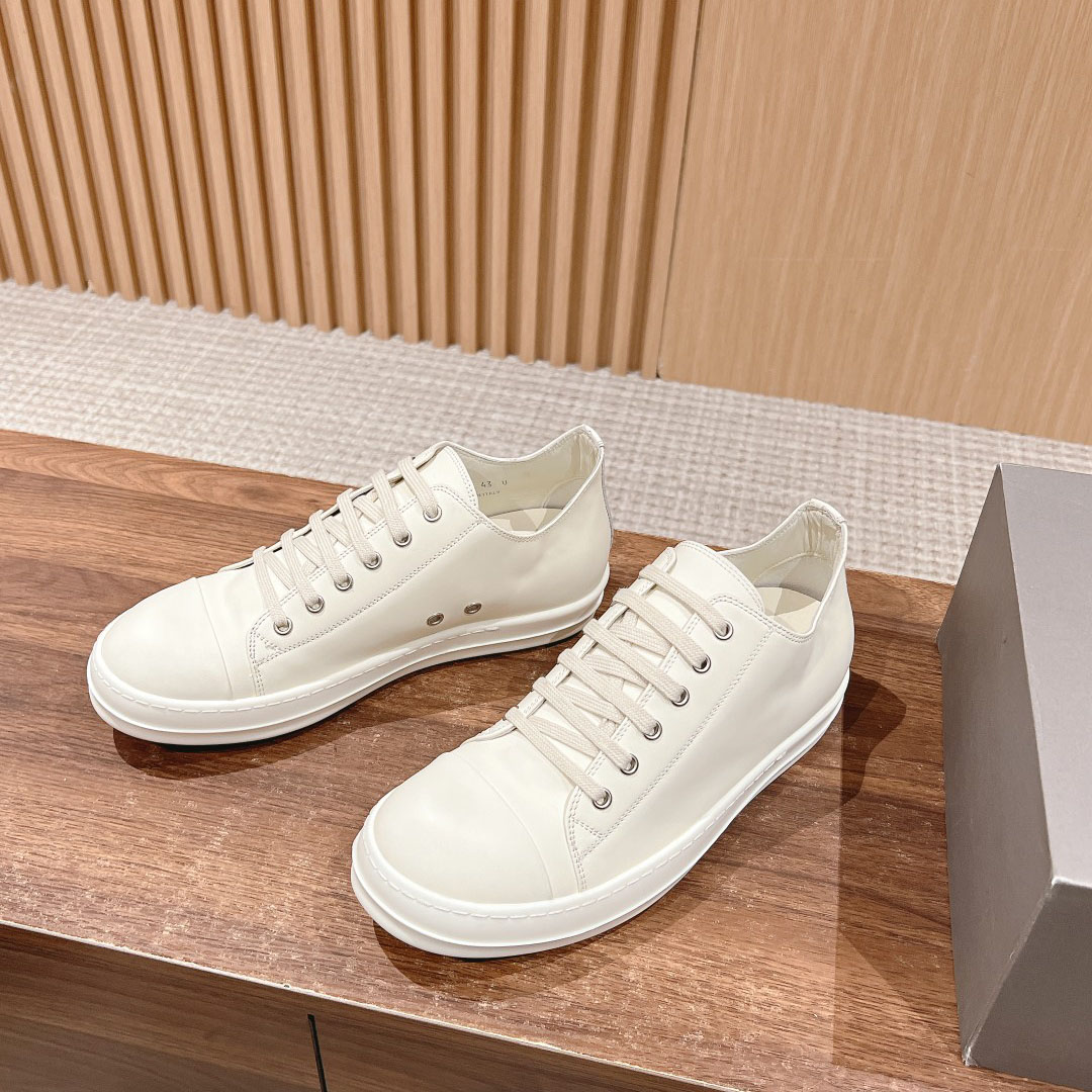 Rick Owens Porterville Low 'Milk' - DesignerGu
