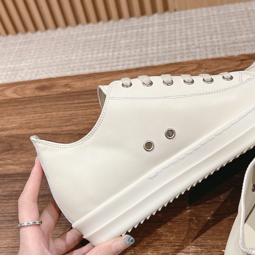 Rick Owens Porterville Low 'Milk' - DesignerGu