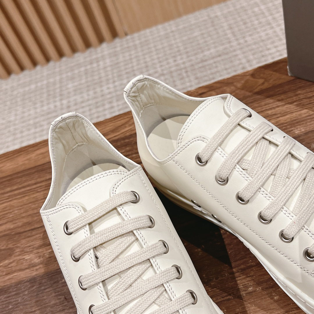 Rick Owens Porterville Low 'Milk' - DesignerGu