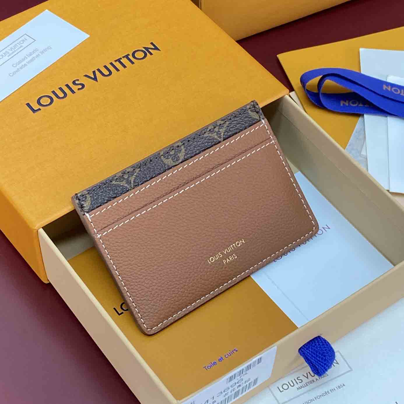 Louis Vuitton Double Card Holder Low Key M13696 - DesignerGu