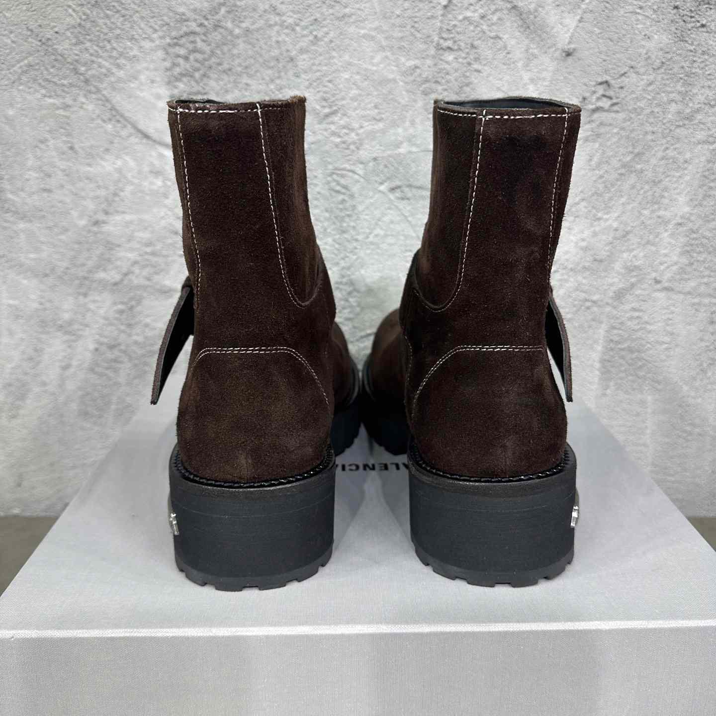 Balenciaga Venom Mini Bootie In Light Espresso - DesignerGu