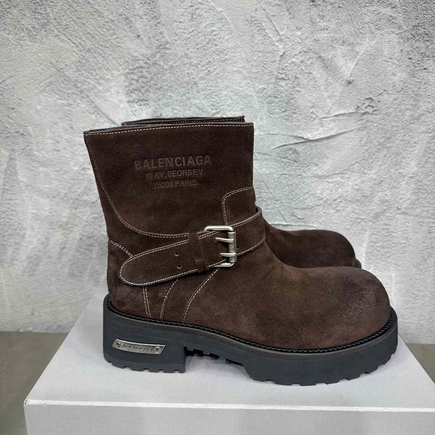 Balenciaga Venom Mini Bootie In Light Espresso - DesignerGu
