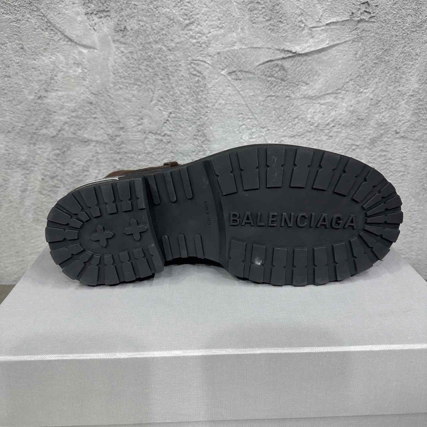 Balenciaga Venom Mini Bootie In Light Espresso - DesignerGu