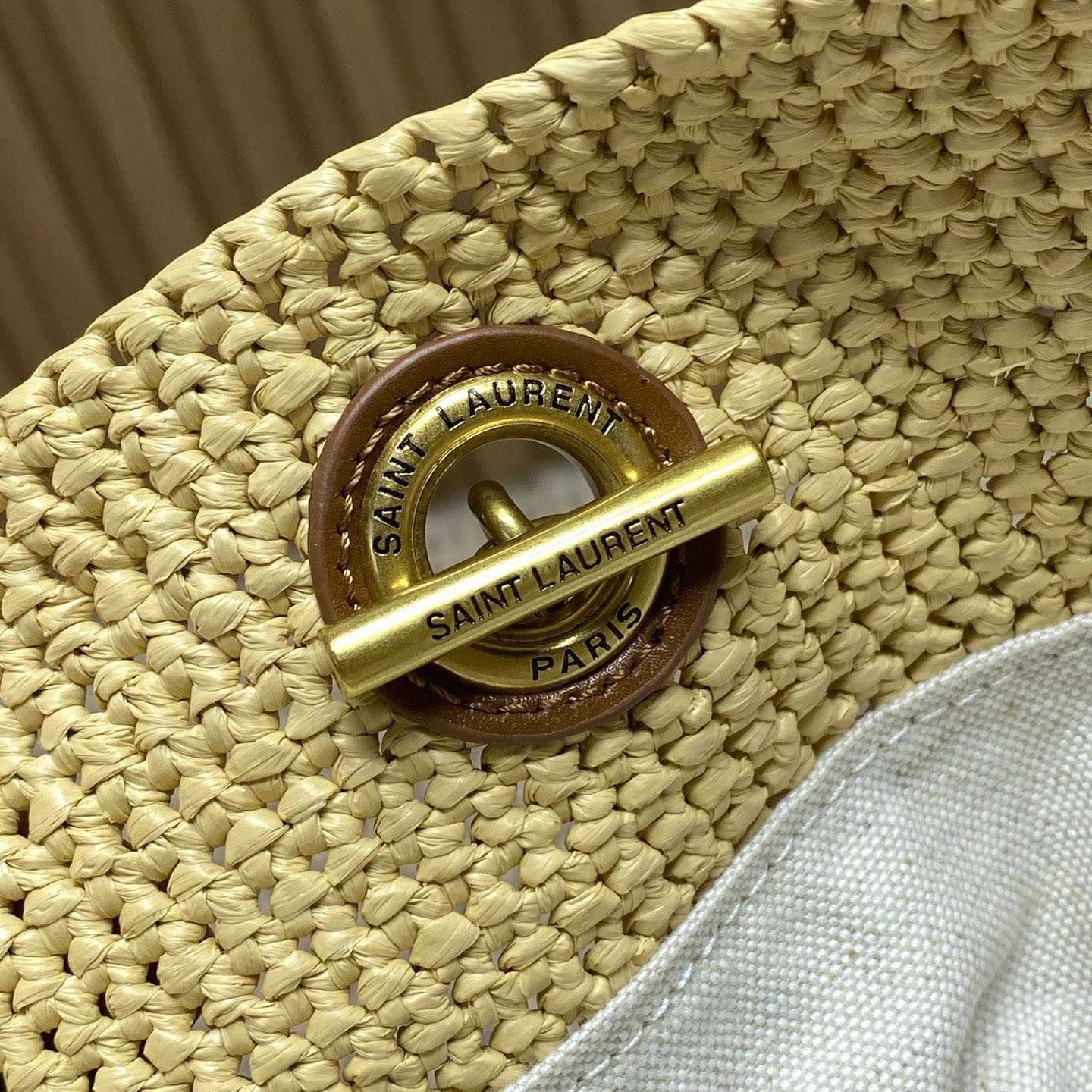 Saint Laurent Jamie Shopping In Raffia - DesignerGu