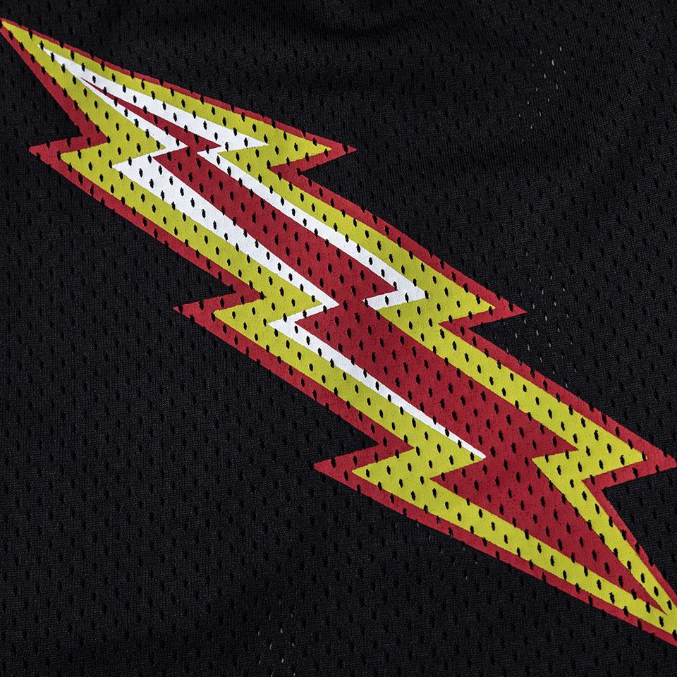 Eric Emanuel EE Basic Lightning Bolt Short 'Black/Yellow/Red' - DesignerGu