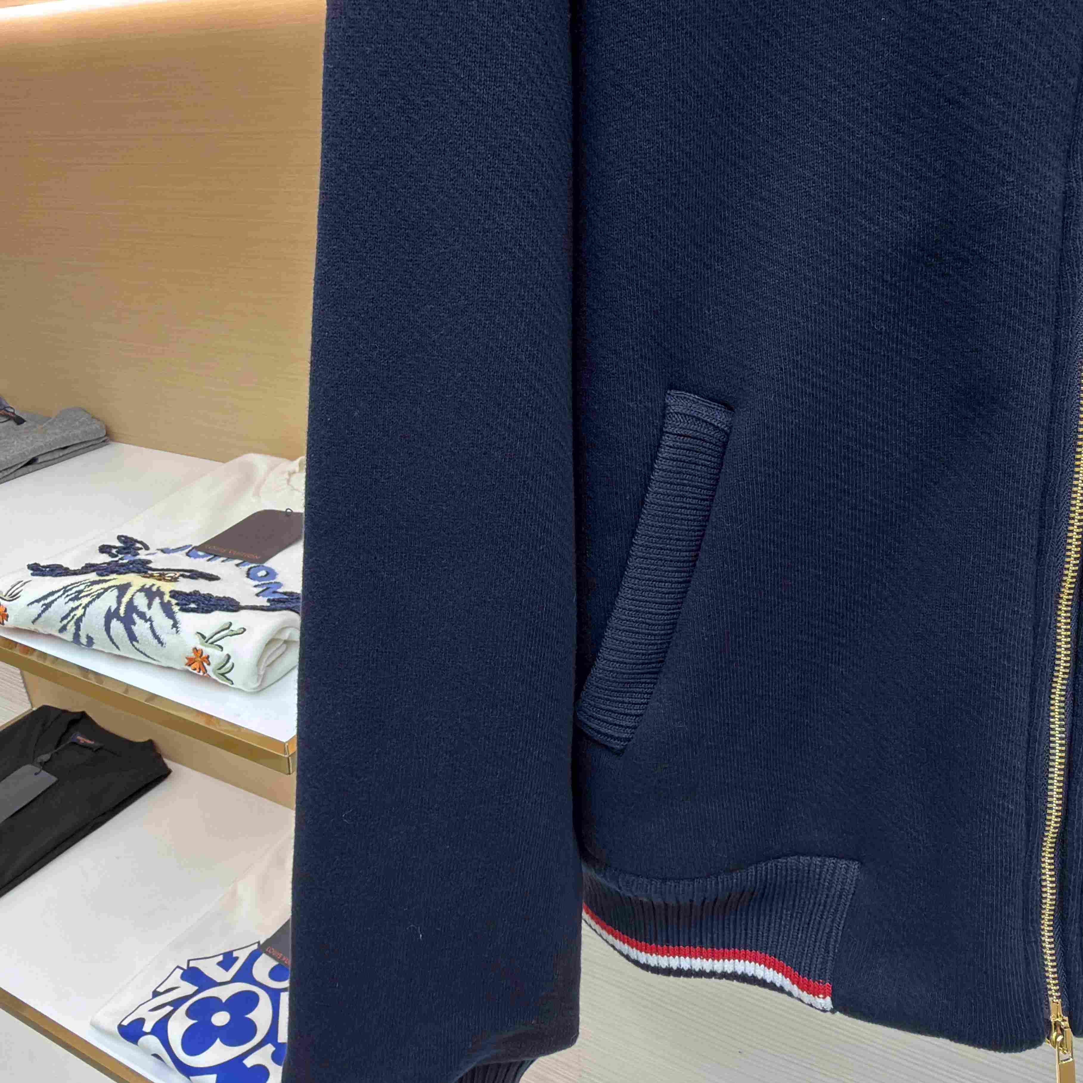 Thom Browne Loopback Oversized RWB Stripe Jacket - DesignerGu