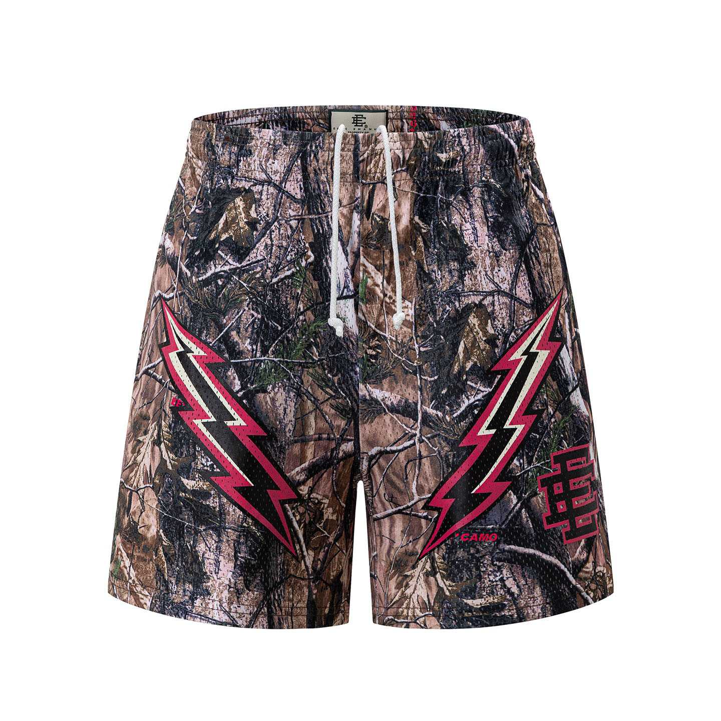 Eric Emanuel EE Basic Short 'Camo/Black/Pink Lightning' - DesignerGu