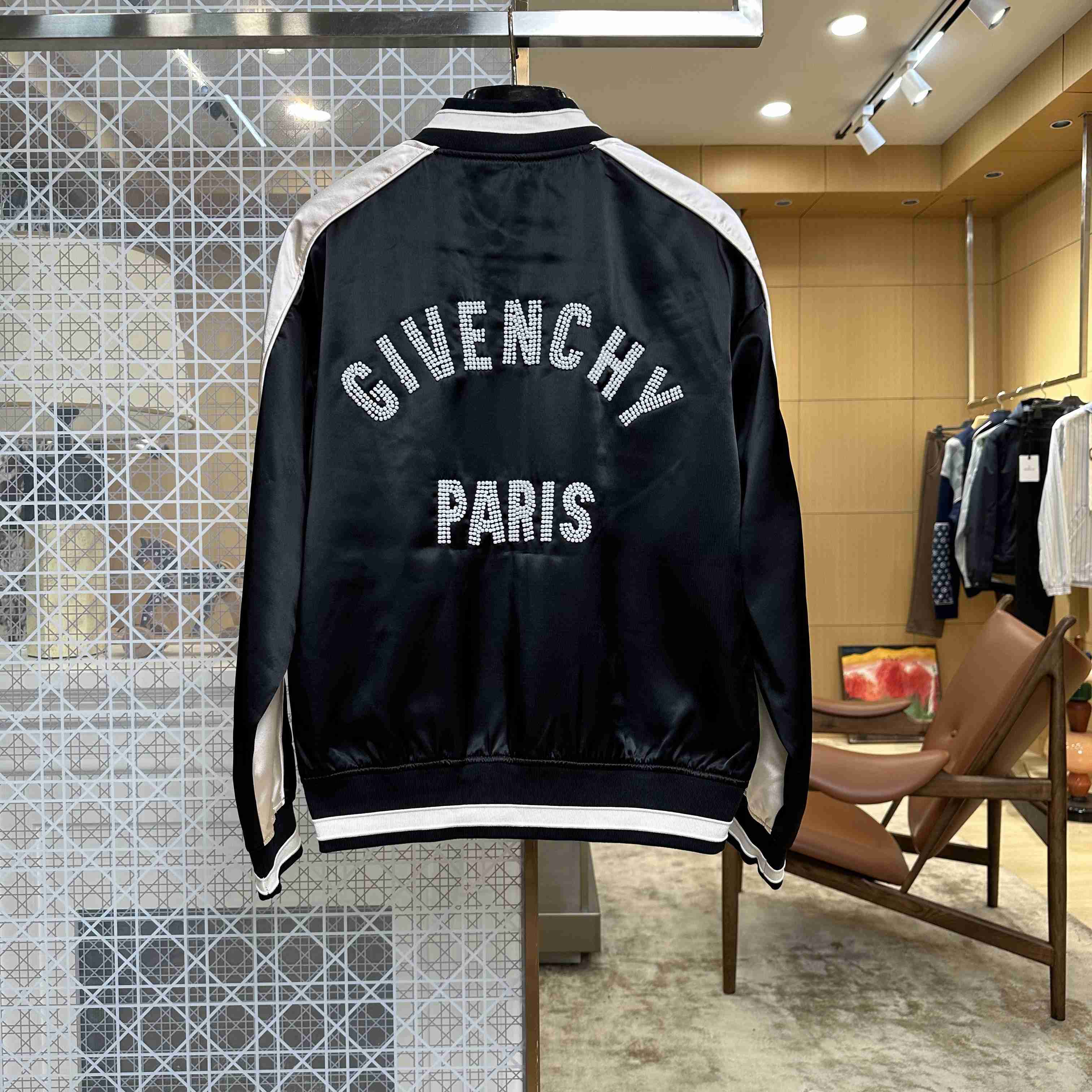 Givenchy Couture Seam Souvenir Jacket With Givenchy Paris Pearls - DesignerGu