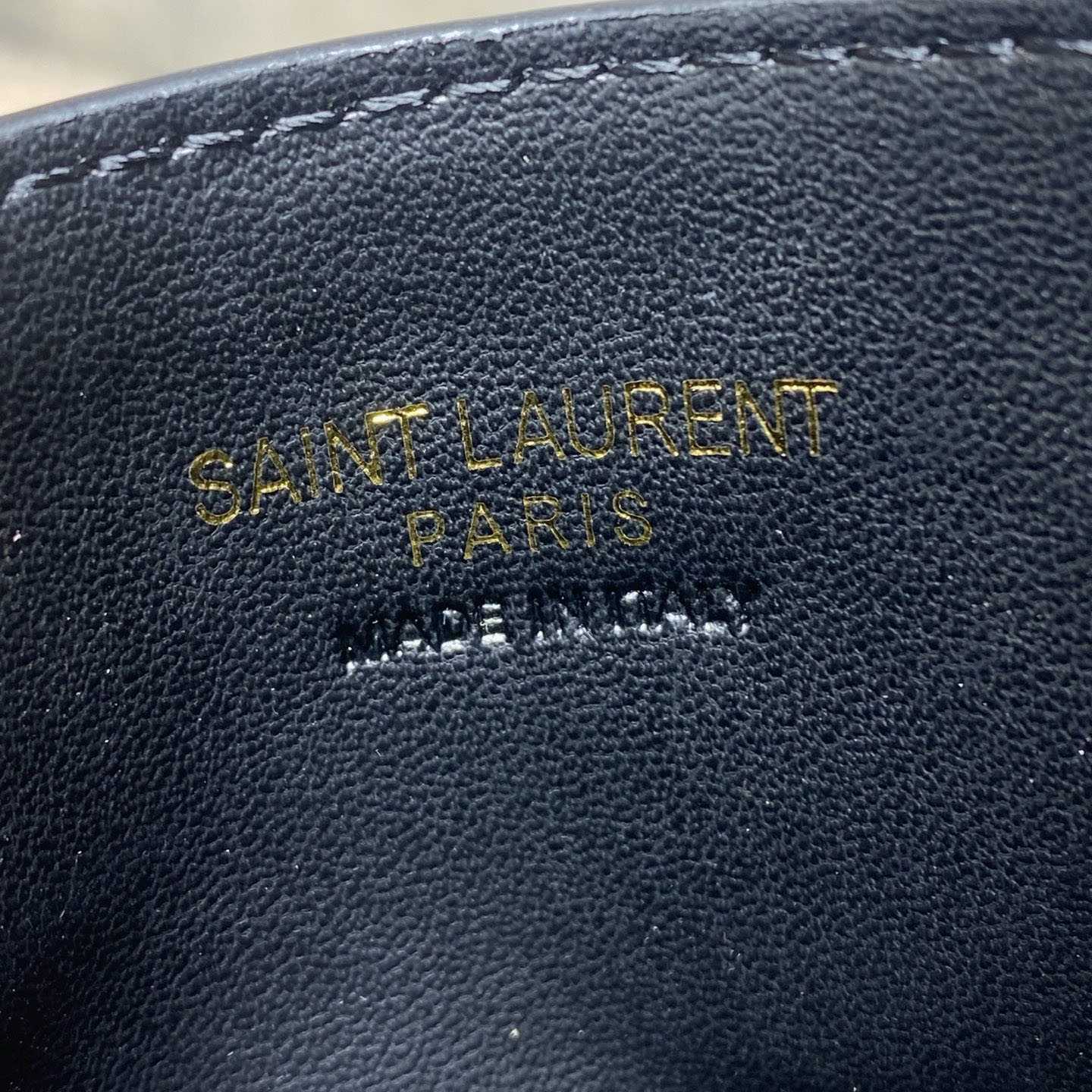 Saint Laurent Lambskin Cassandre Card Holder - DesignerGu