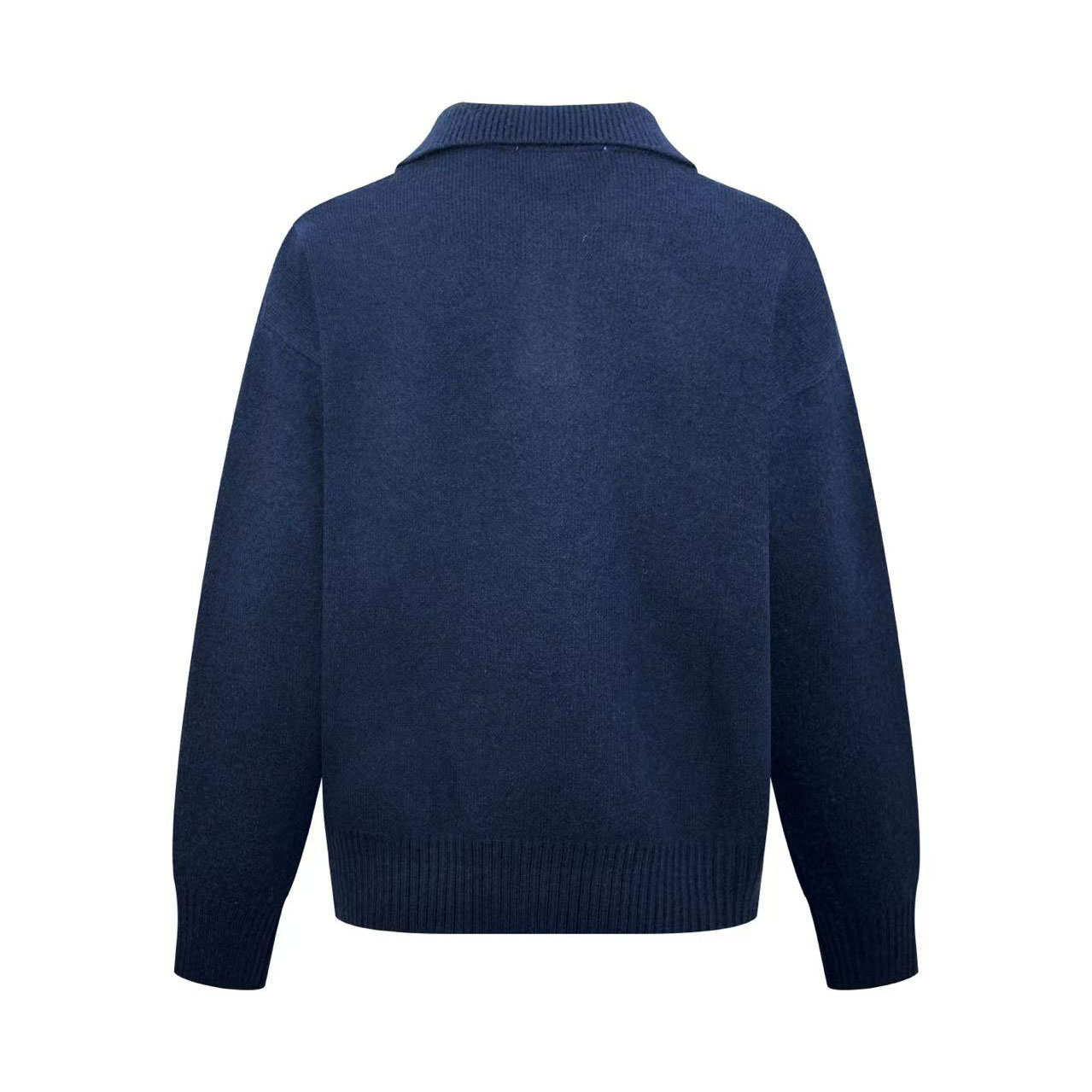 AMI Paris Ami De Coeur Wool Polo Shirt - DesignerGu
