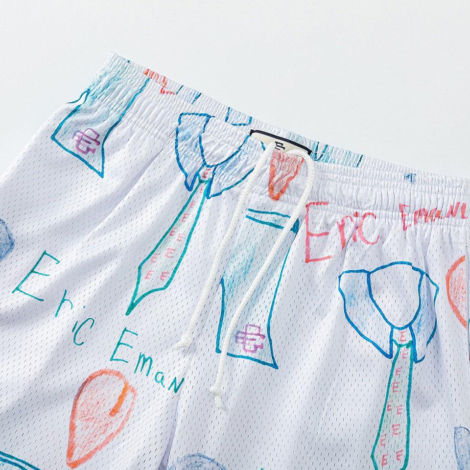 Eric Emanuel Father's Day Print Basic Shorts - DesignerGu