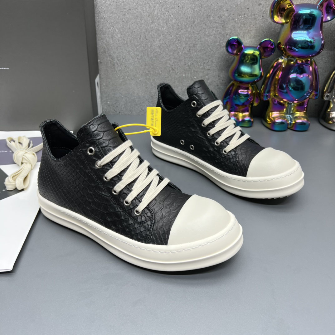 Rick Owens Porterville Low 'Black Python' - DesignerGu