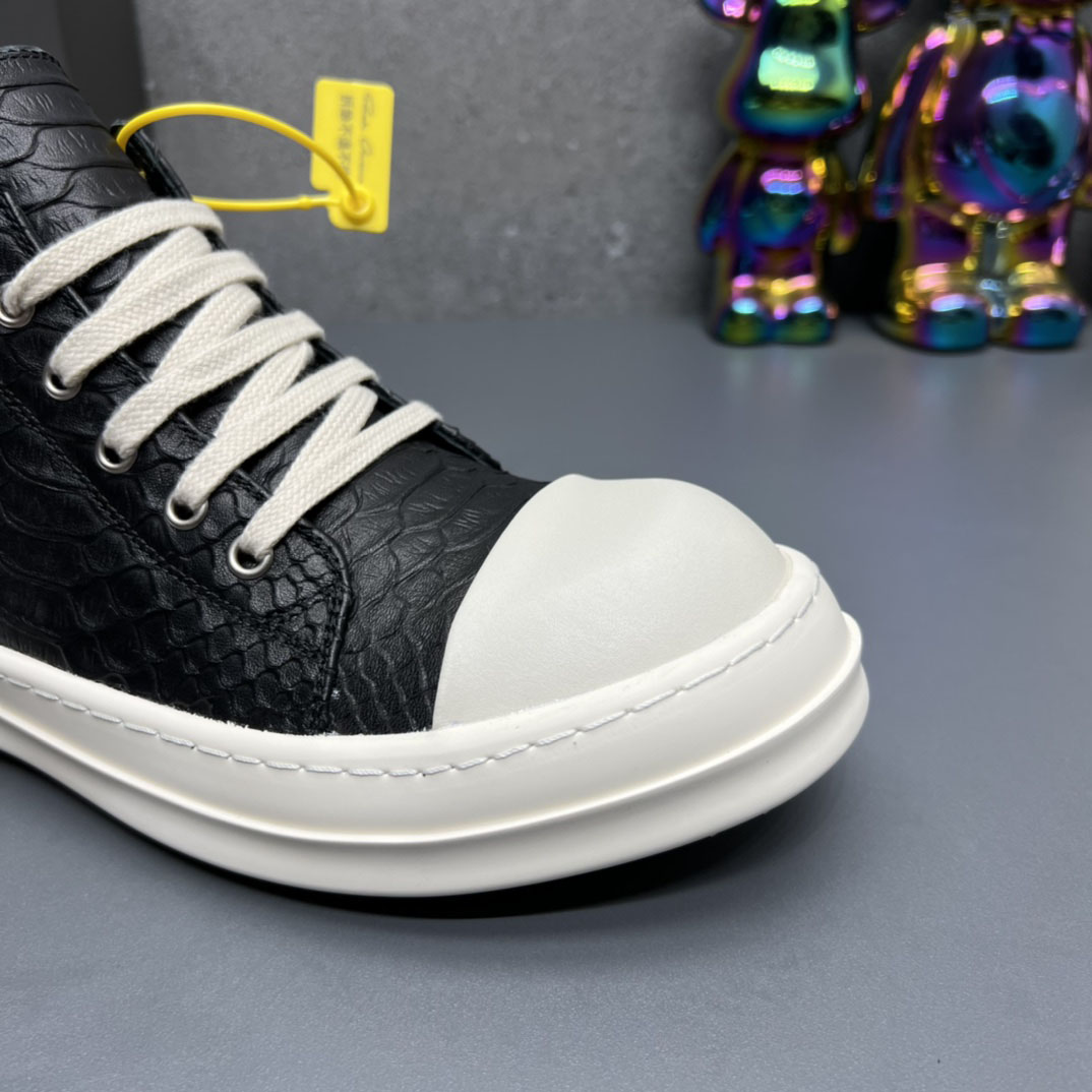 Rick Owens Porterville Low 'Black Python' - DesignerGu
