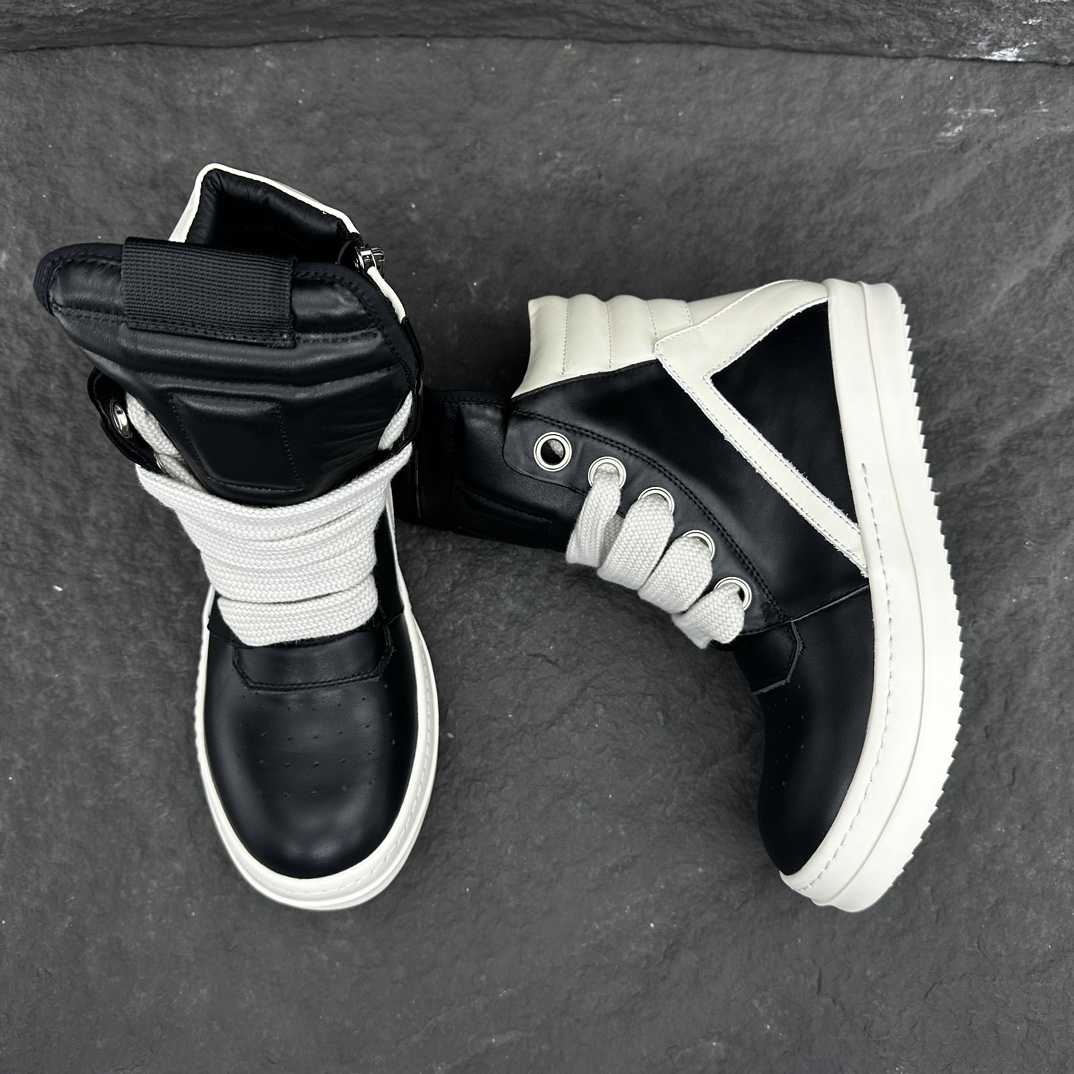Rick Owens Wmns Geobasket High 'Black Milk' - DesignerGu