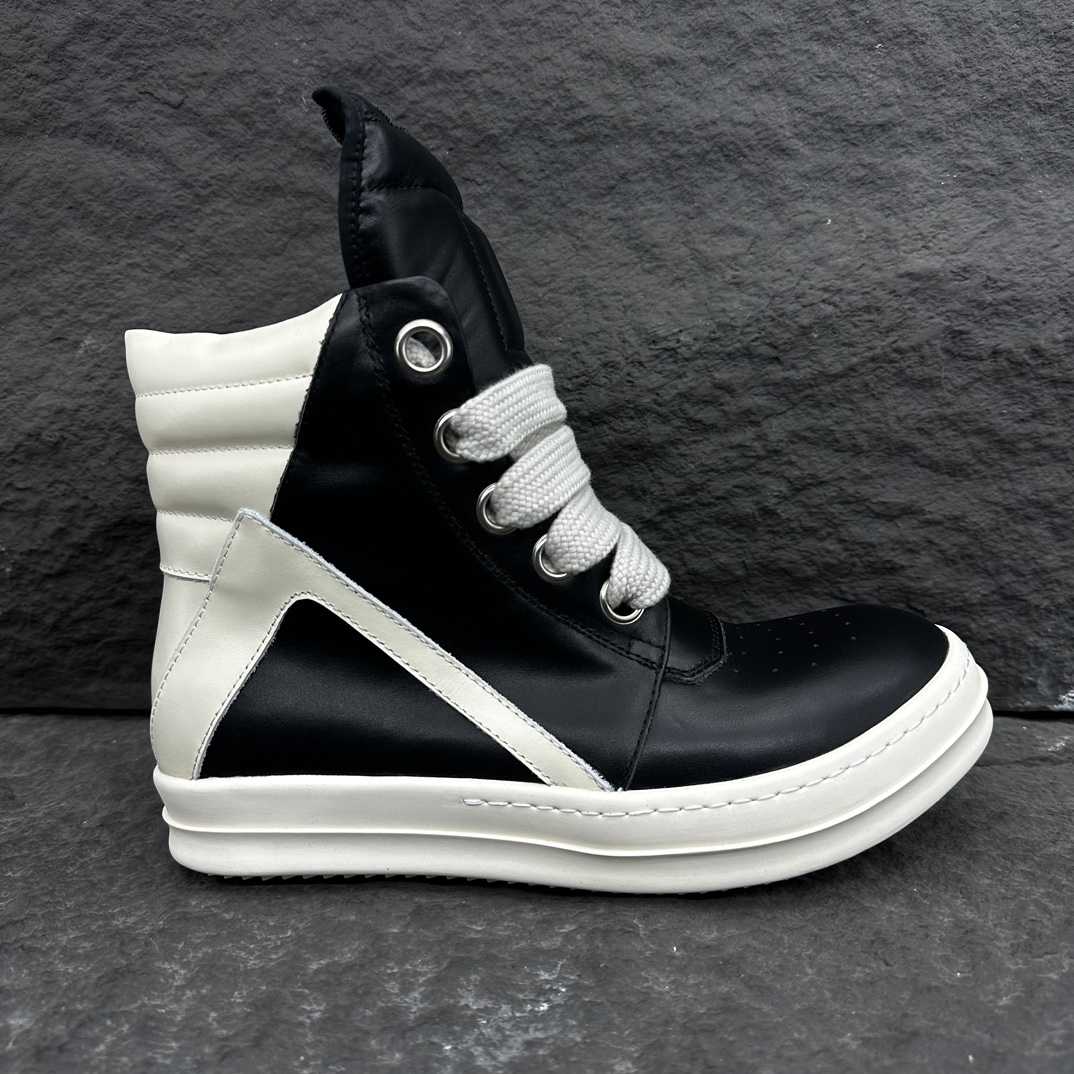Rick Owens Wmns Geobasket High 'Black Milk' - DesignerGu