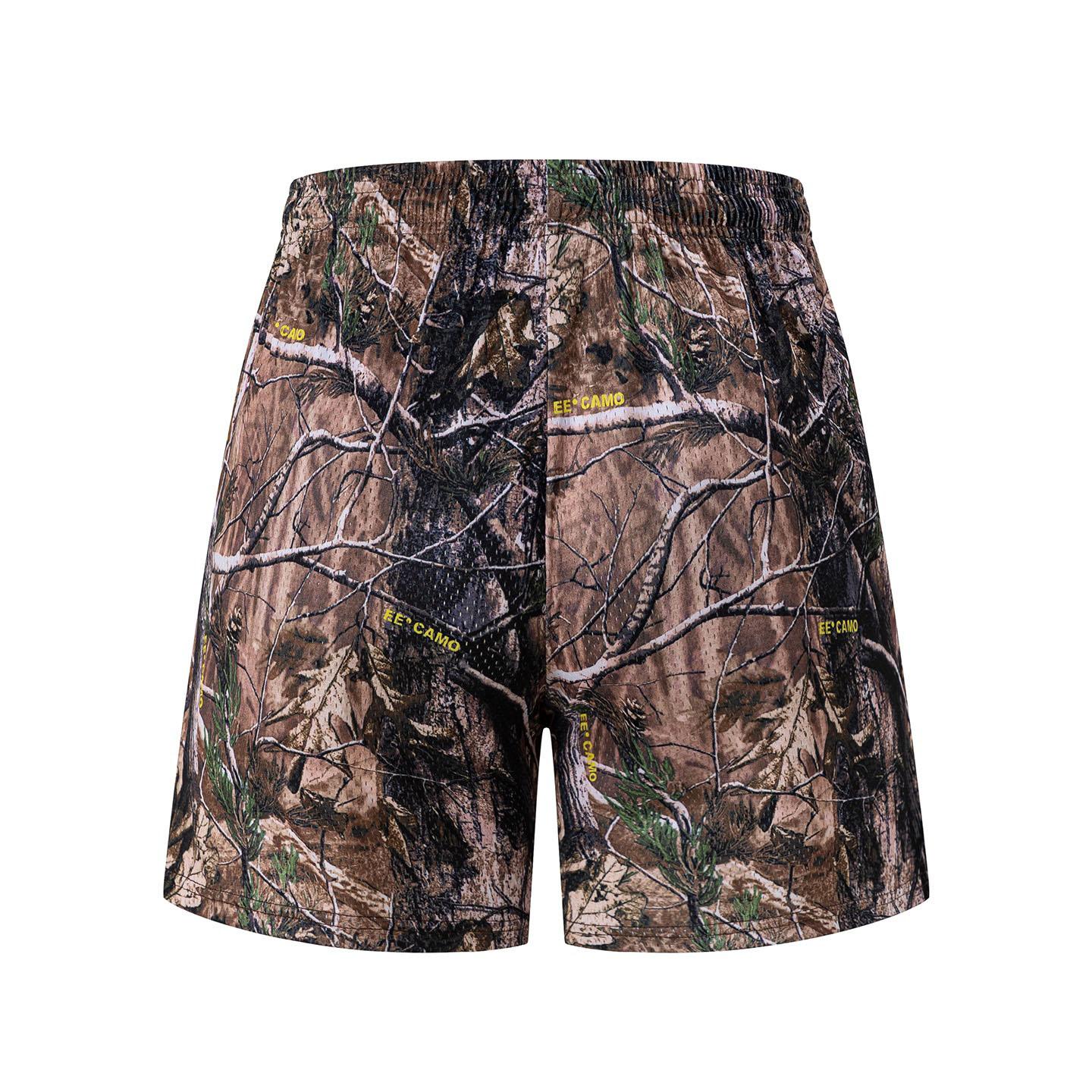 Eric Emanuel EE Basic Tree-Camo Lightning-Bolt Print Shorts - DesignerGu