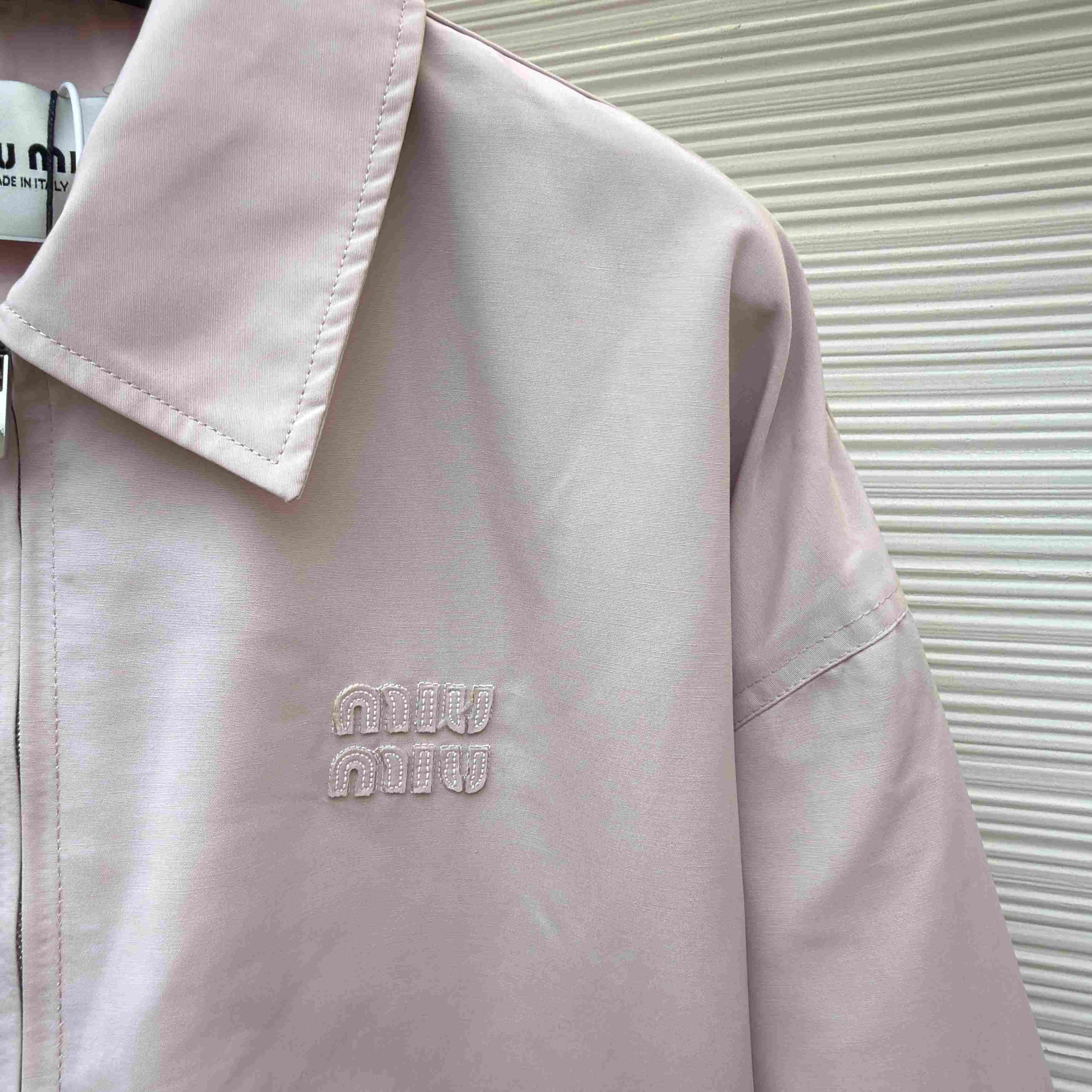 Miu Miu Poplin Blouson Jacket - DesignerGu